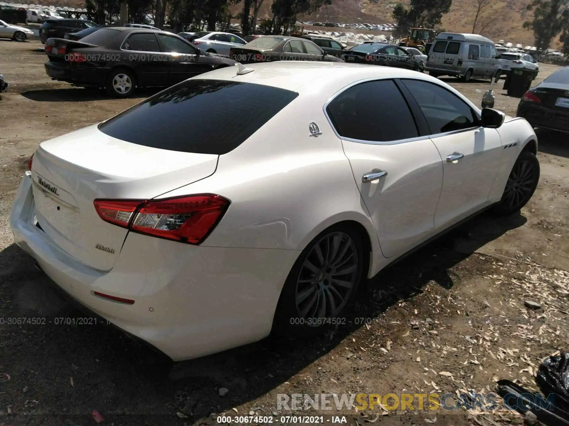 4 Фотография поврежденного автомобиля ZAM57YTA0K1336504 MASERATI GHIBLI 2019