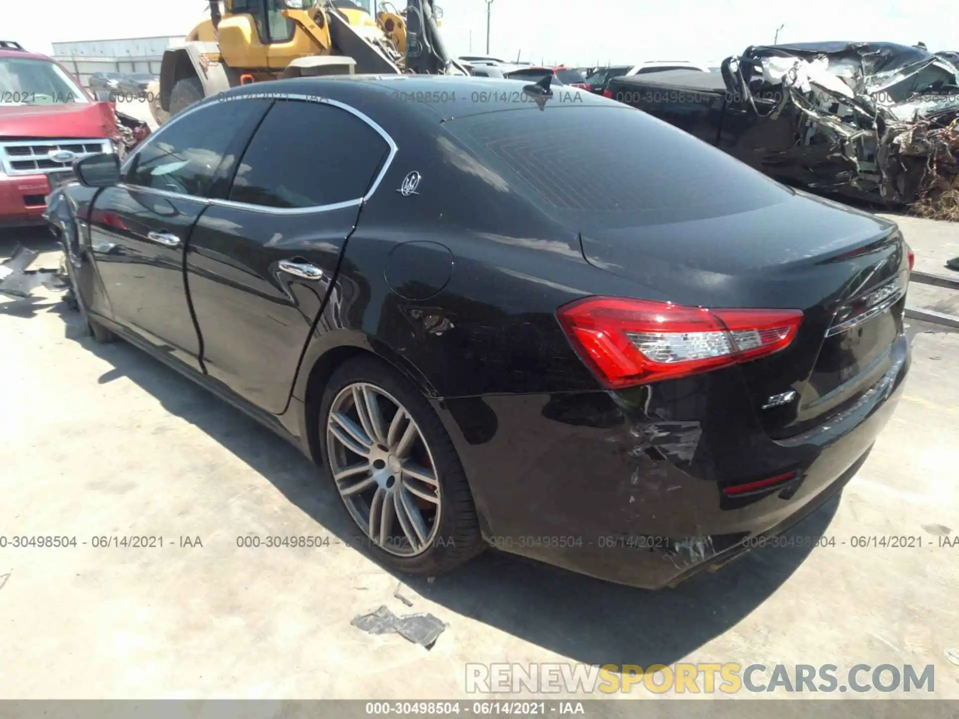 3 Photograph of a damaged car ZAM57YTA3K1308518 MASERATI GHIBLI 2019