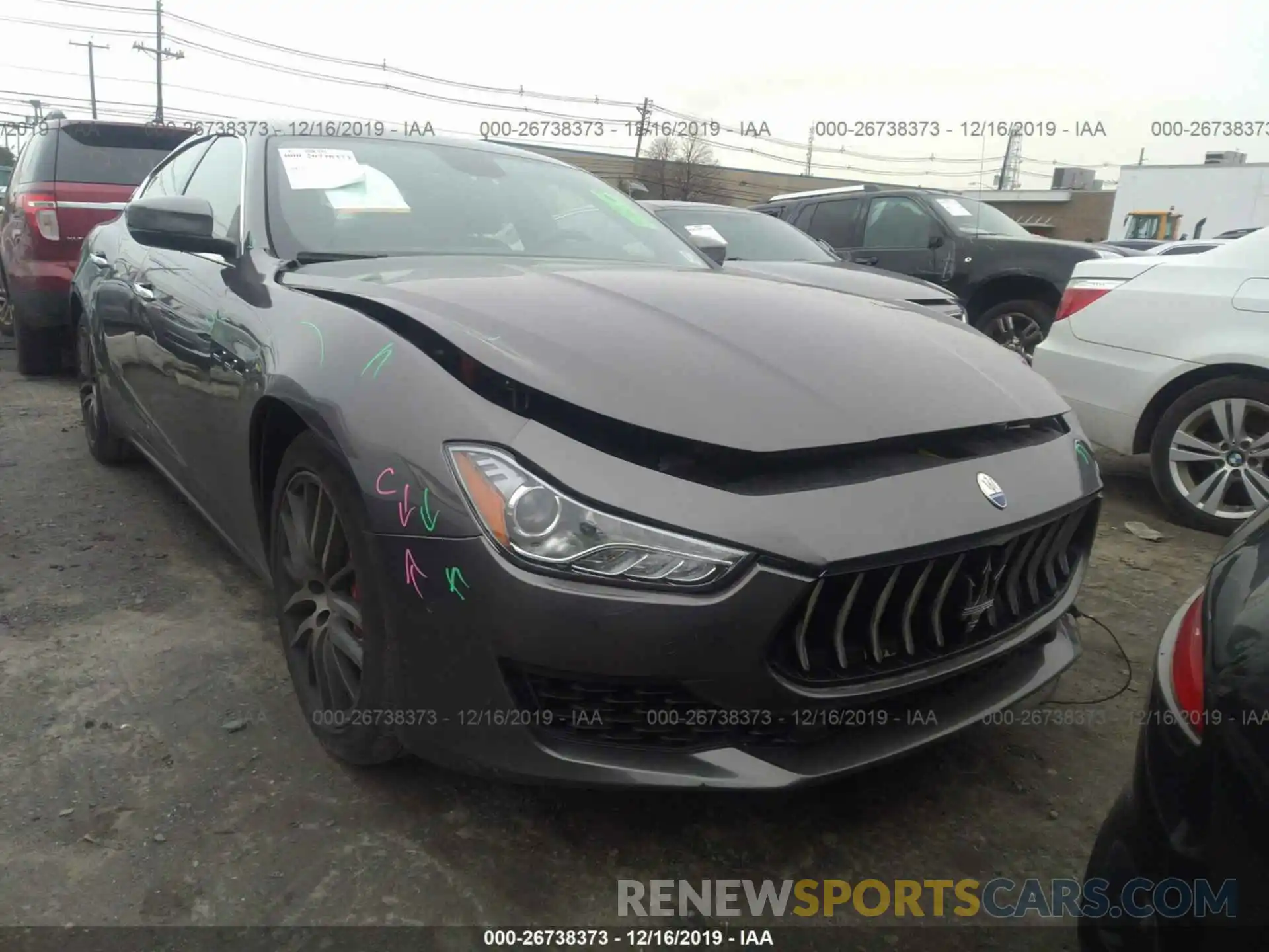 1 Photograph of a damaged car ZAM57YTA4K1316000 MASERATI GHIBLI 2019