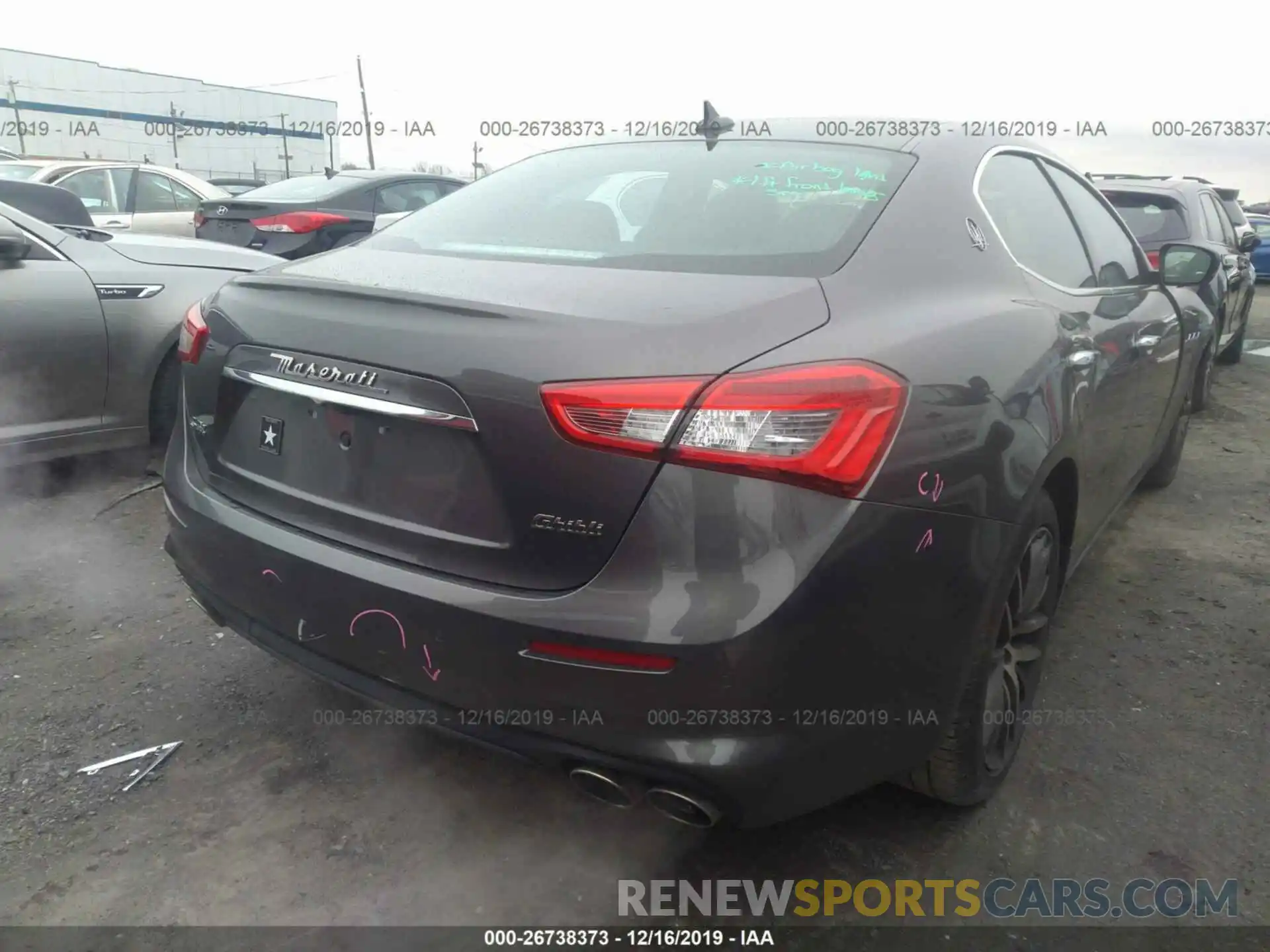 4 Photograph of a damaged car ZAM57YTA4K1316000 MASERATI GHIBLI 2019