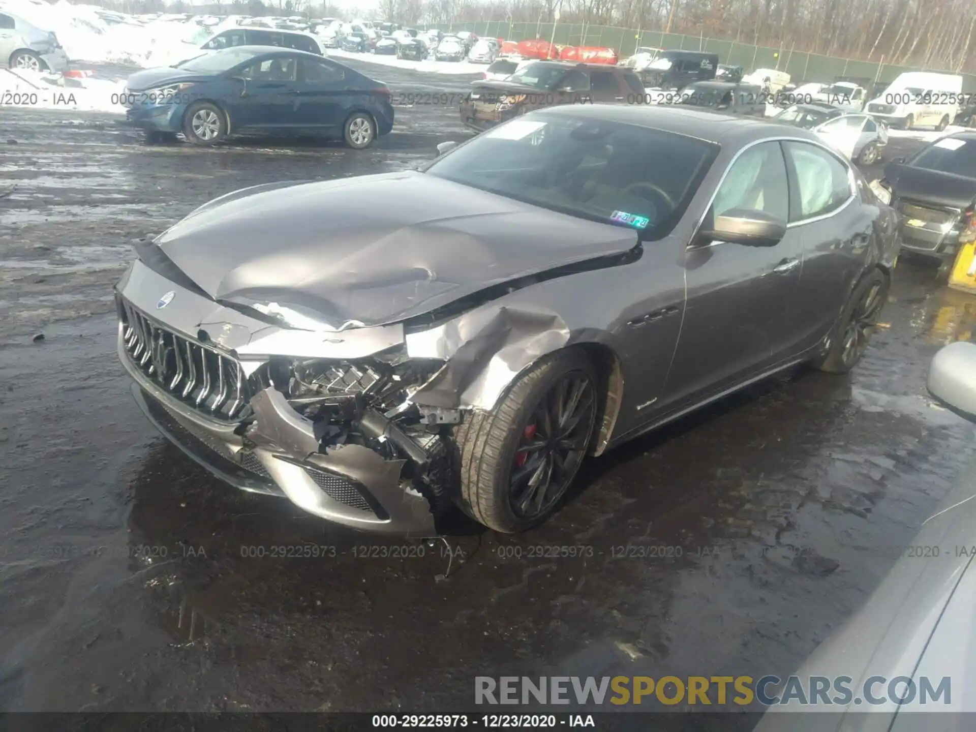 2 Photograph of a damaged car ZAM57YTS1K1340151 MASERATI GHIBLI 2019