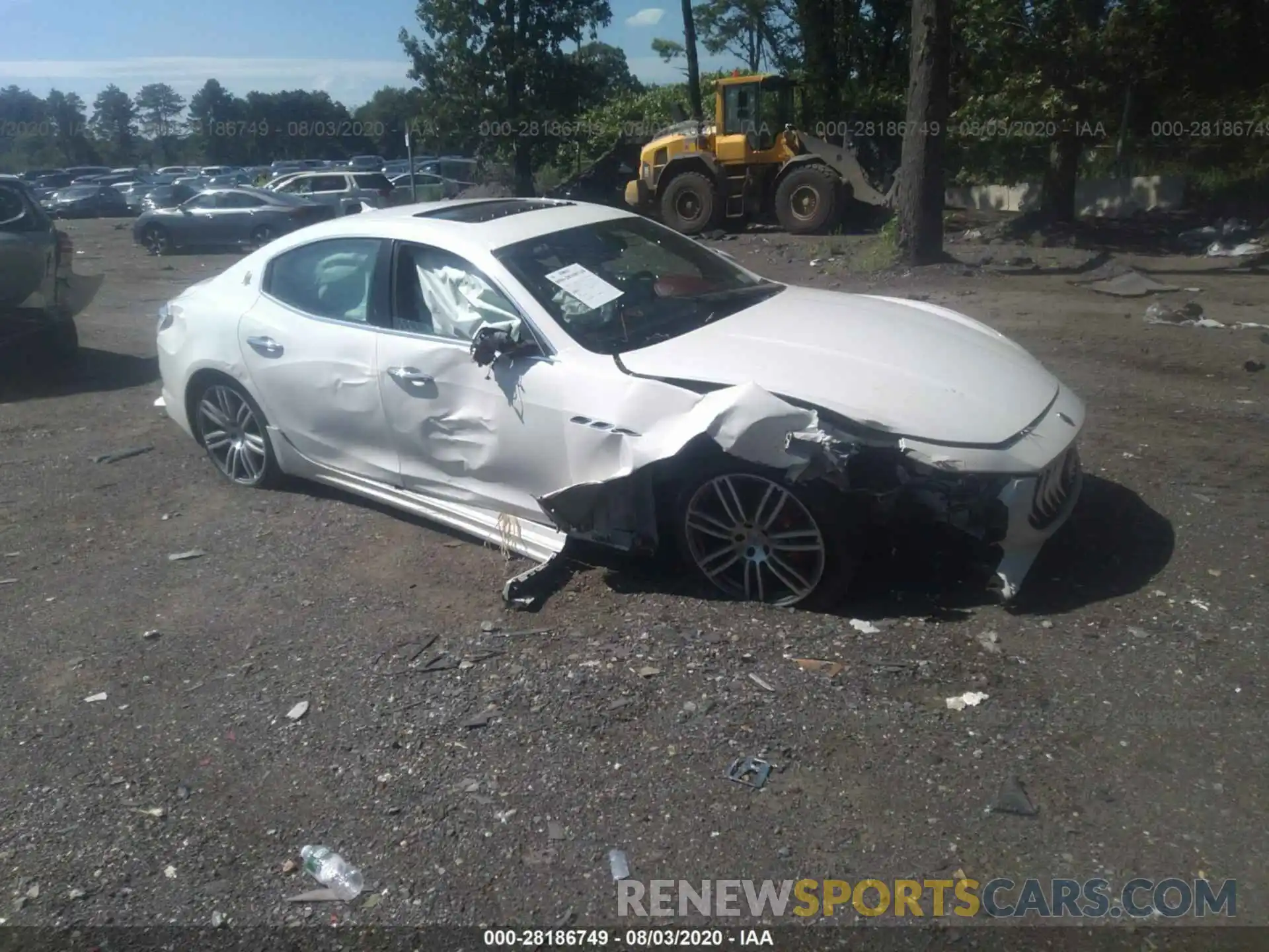 1 Photograph of a damaged car ZAM57YTS3K1315848 MASERATI GHIBLI 2019