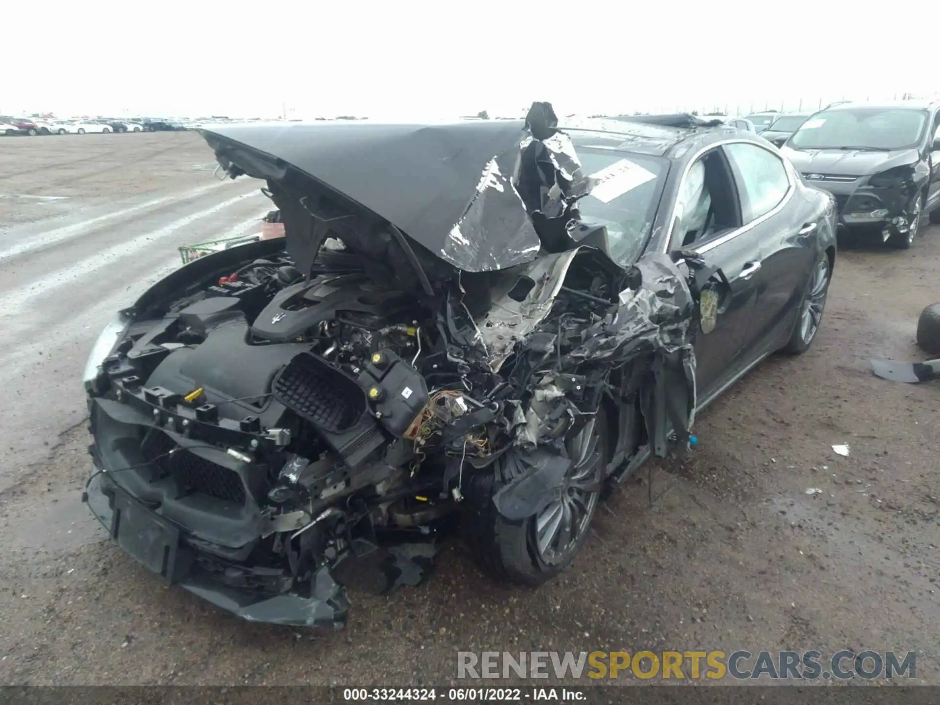 2 Photograph of a damaged car ZAM57XSA8L1345030 MASERATI GHIBLI 2020