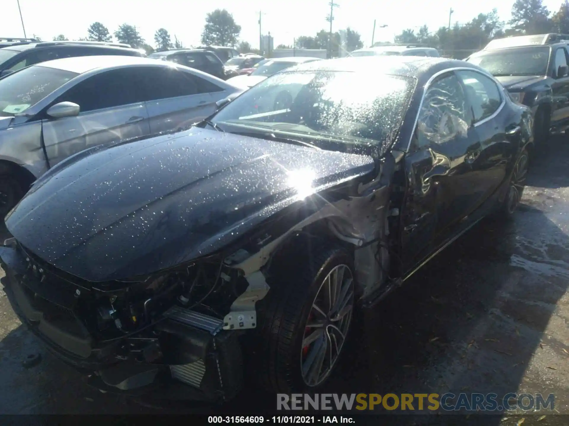 2 Photograph of a damaged car ZAM57XSAXL1353582 MASERATI GHIBLI 2020