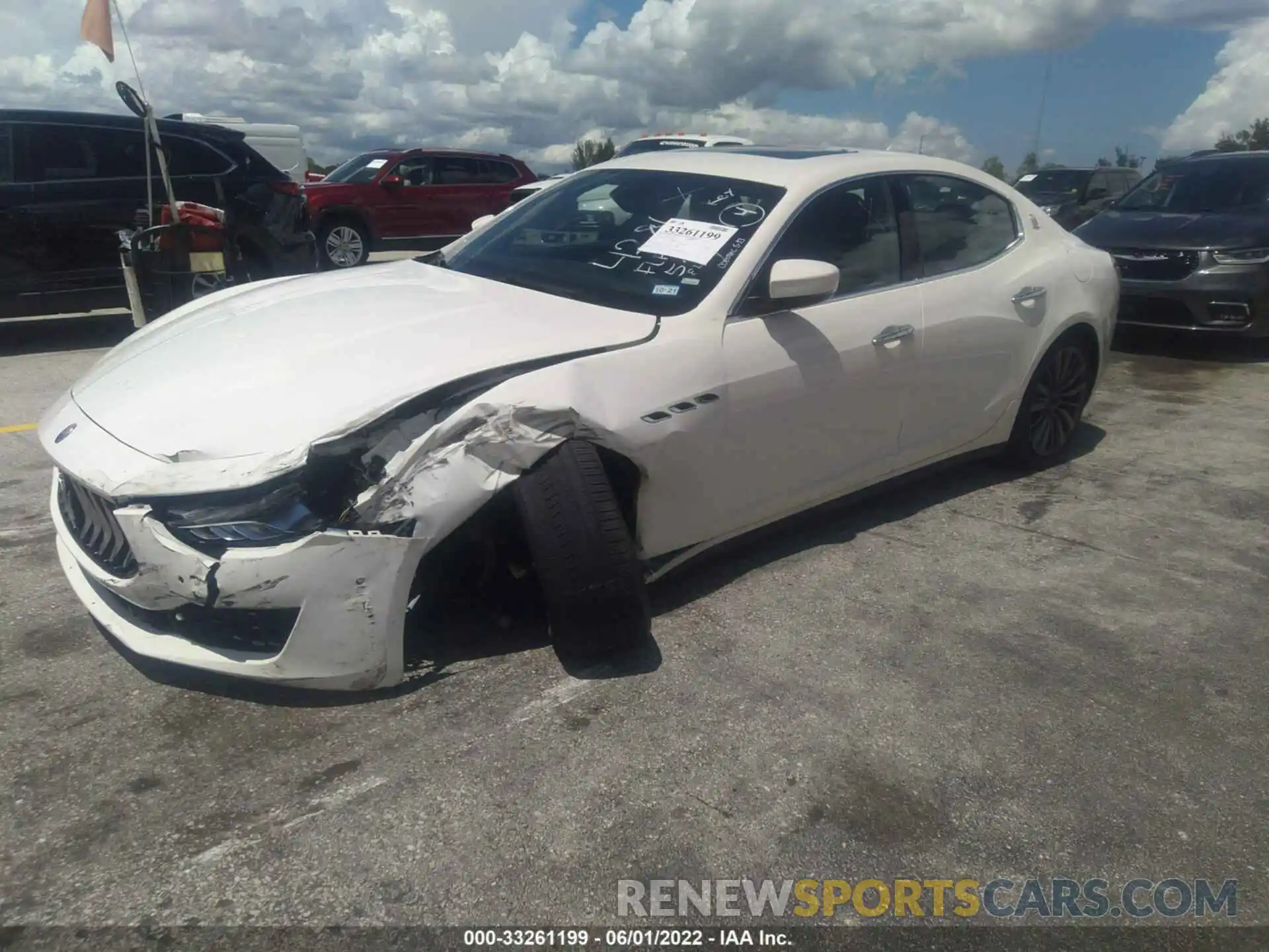 2 Photograph of a damaged car ZAM57YTA0L1344281 MASERATI GHIBLI 2020