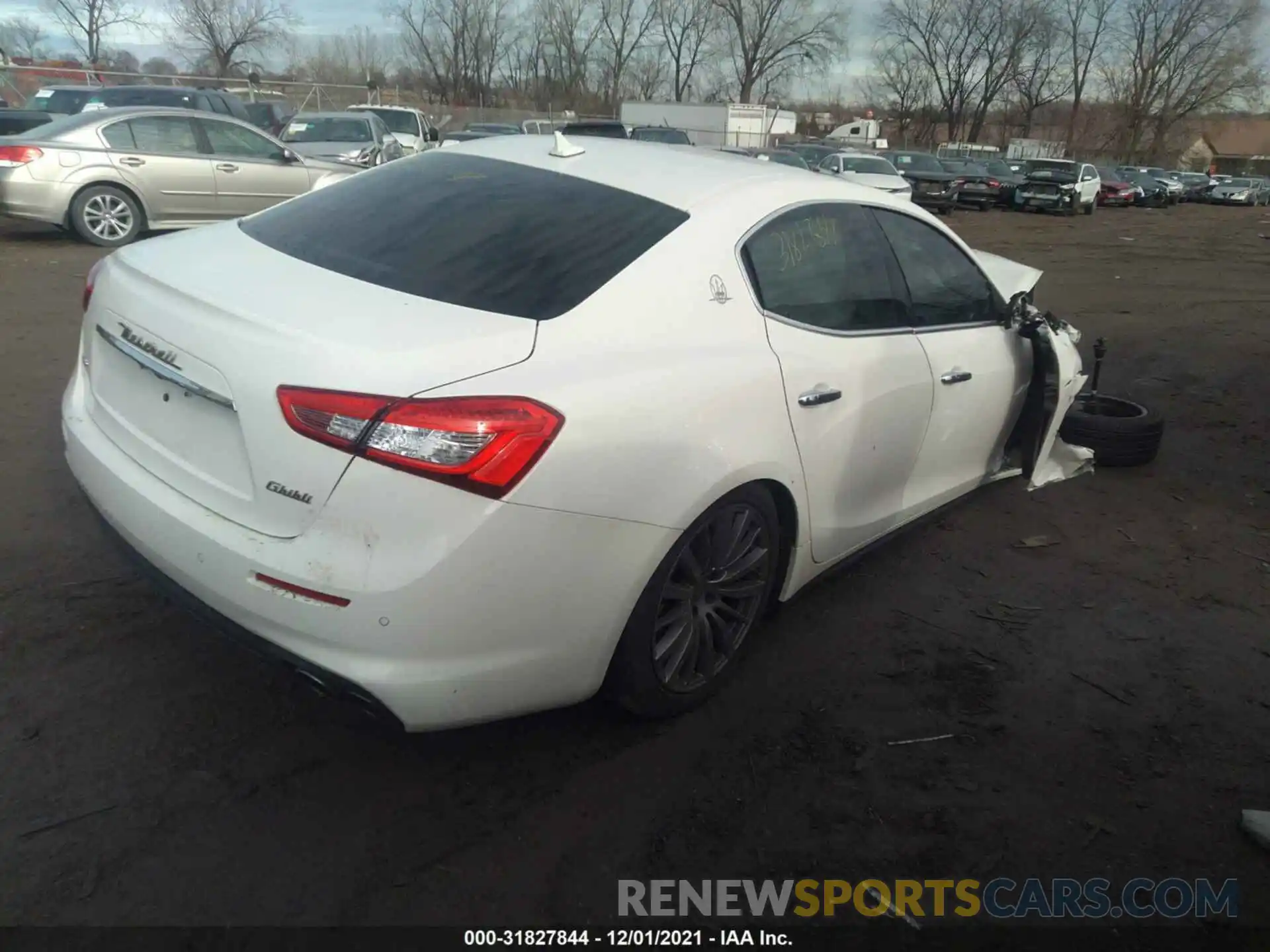 4 Photograph of a damaged car ZAM57YTA4L1344297 MASERATI GHIBLI 2020