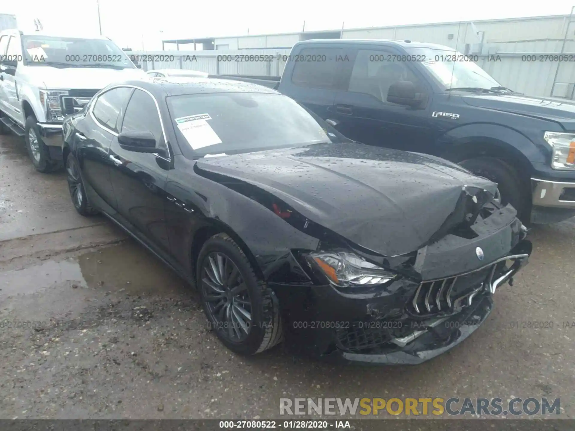 1 Photograph of a damaged car ZAM57YTA4L1344350 MASERATI GHIBLI 2020