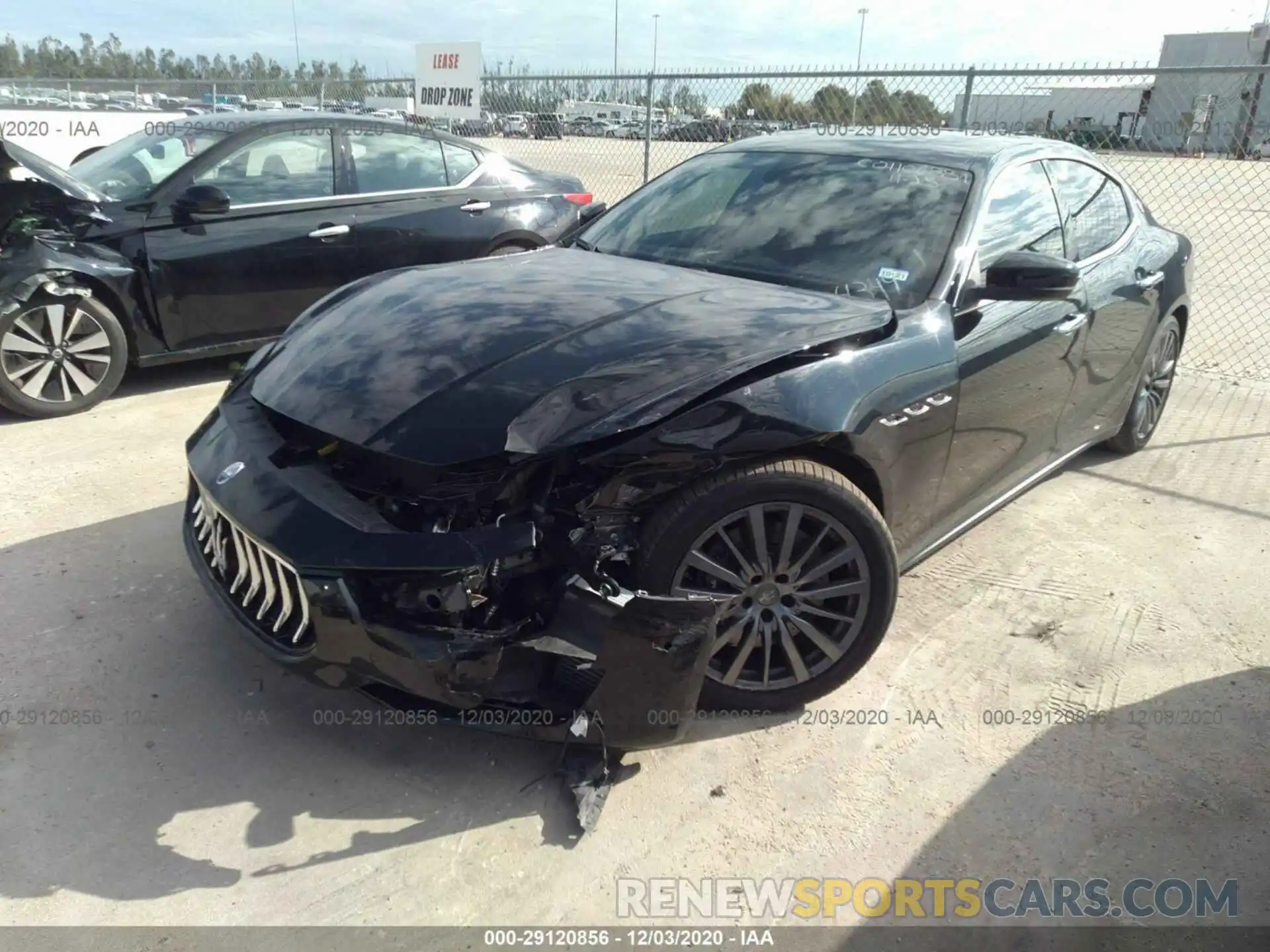 2 Photograph of a damaged car ZAM57YTA8L1344349 MASERATI GHIBLI 2020