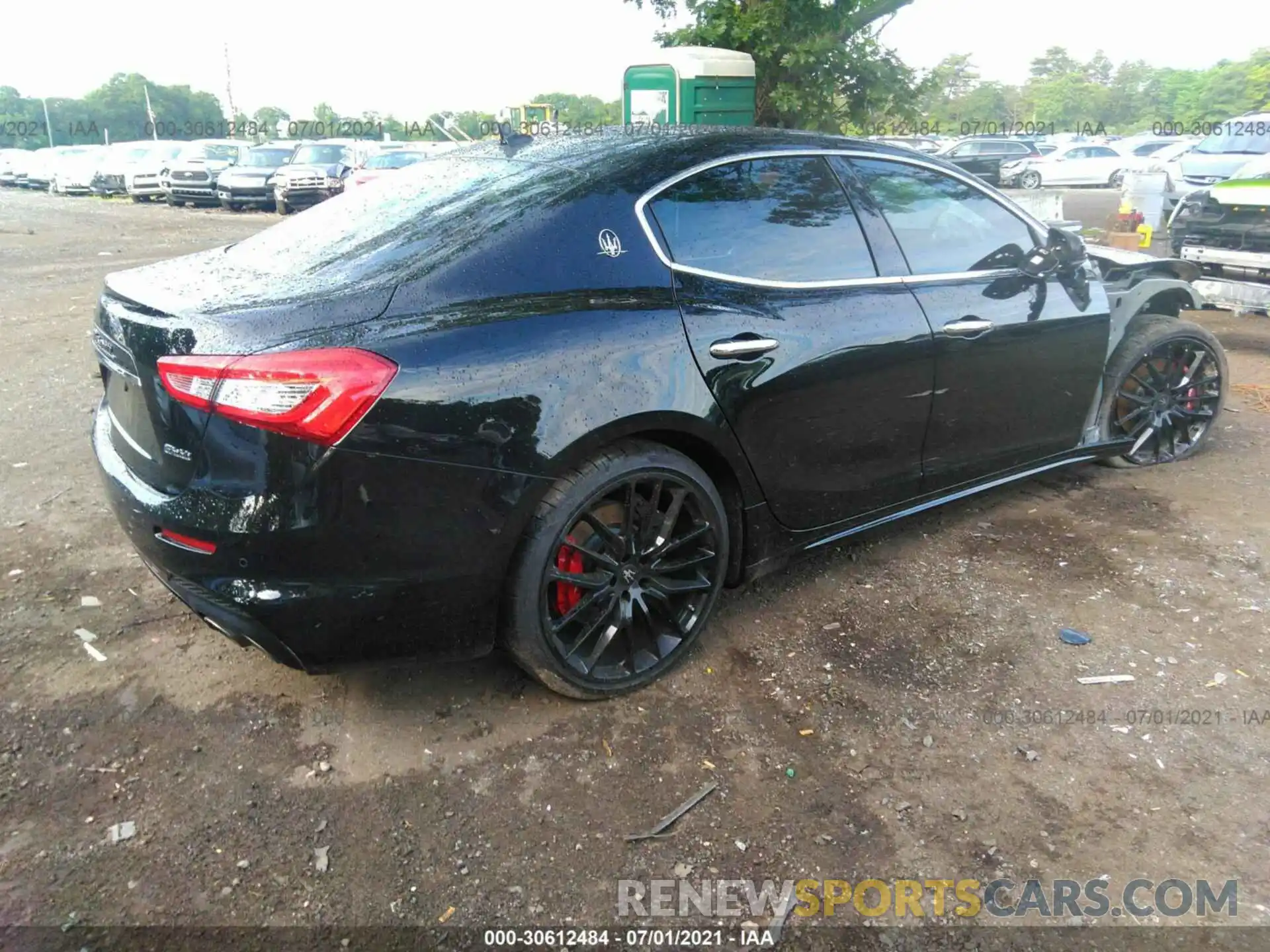 4 Фотография поврежденного автомобиля ZAM57YTS3L1356725 MASERATI GHIBLI 2020