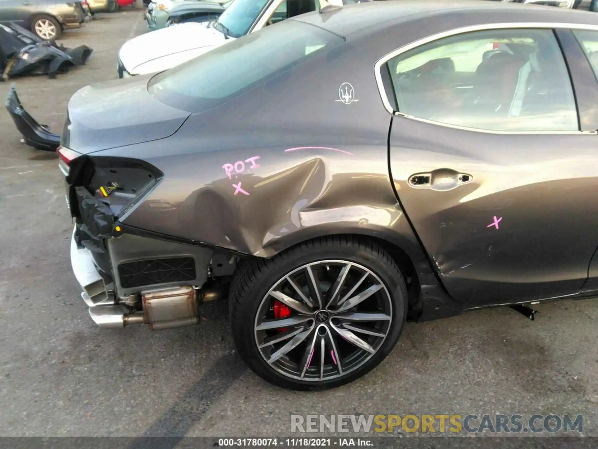 6 Photograph of a damaged car ZAM57YSA4M1365444 MASERATI GHIBLI 2021