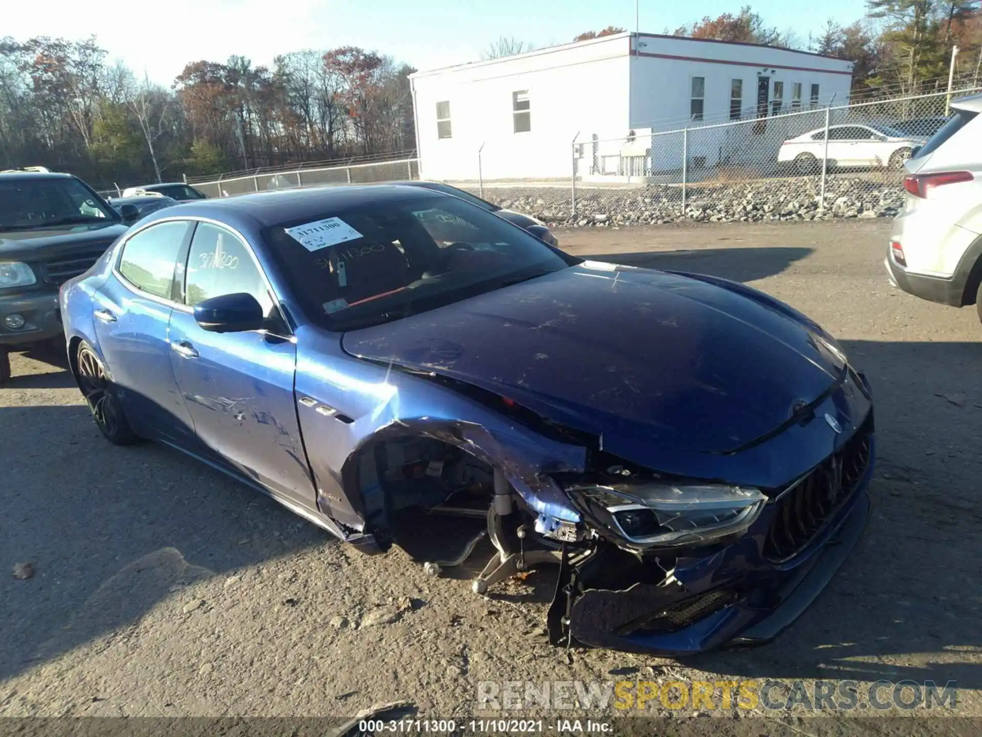 1 Photograph of a damaged car ZAM57YTS1M1368390 MASERATI GHIBLI 2021