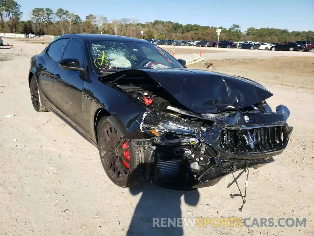 1 Photograph of a damaged car ZAM57YSM7N1385442 MASERATI GHIBLI MOD 2022