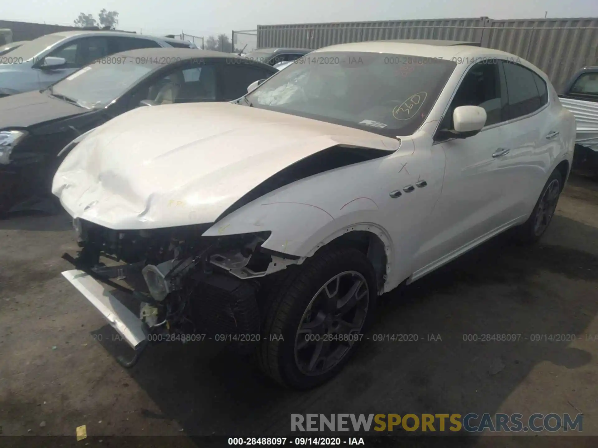 2 Photograph of a damaged car ZN661XUA0KX308345 MASERATI LEVANTE 2019