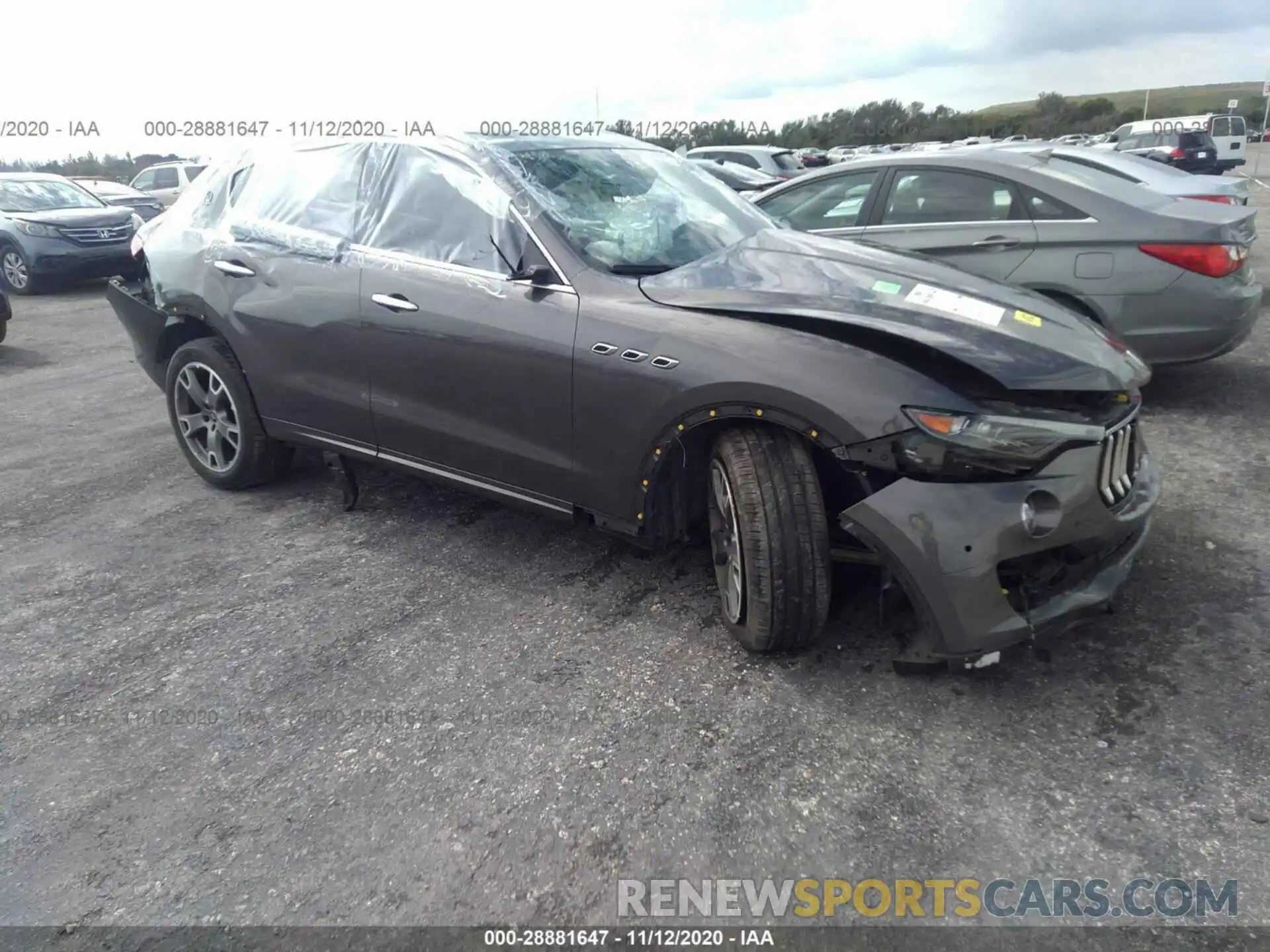 1 Photograph of a damaged car ZN661XUA7KX338233 MASERATI LEVANTE 2019