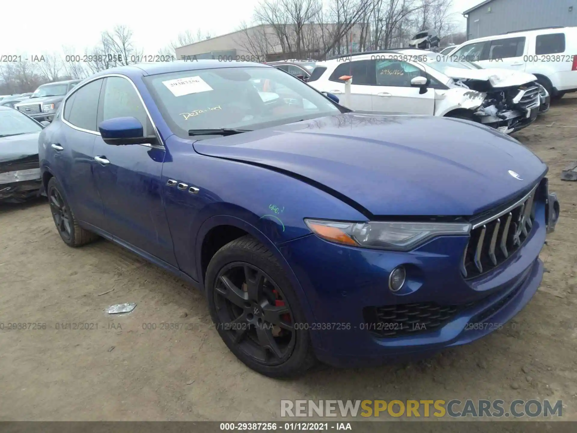 1 Photograph of a damaged car ZN661XUA8KX320551 MASERATI LEVANTE 2019