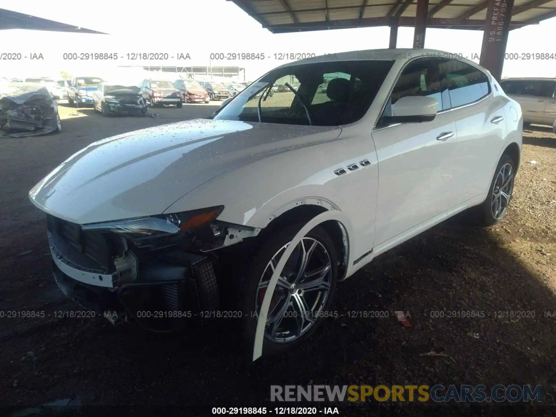 2 Photograph of a damaged car ZN661XUA2LX351540 MASERATI LEVANTE 2020