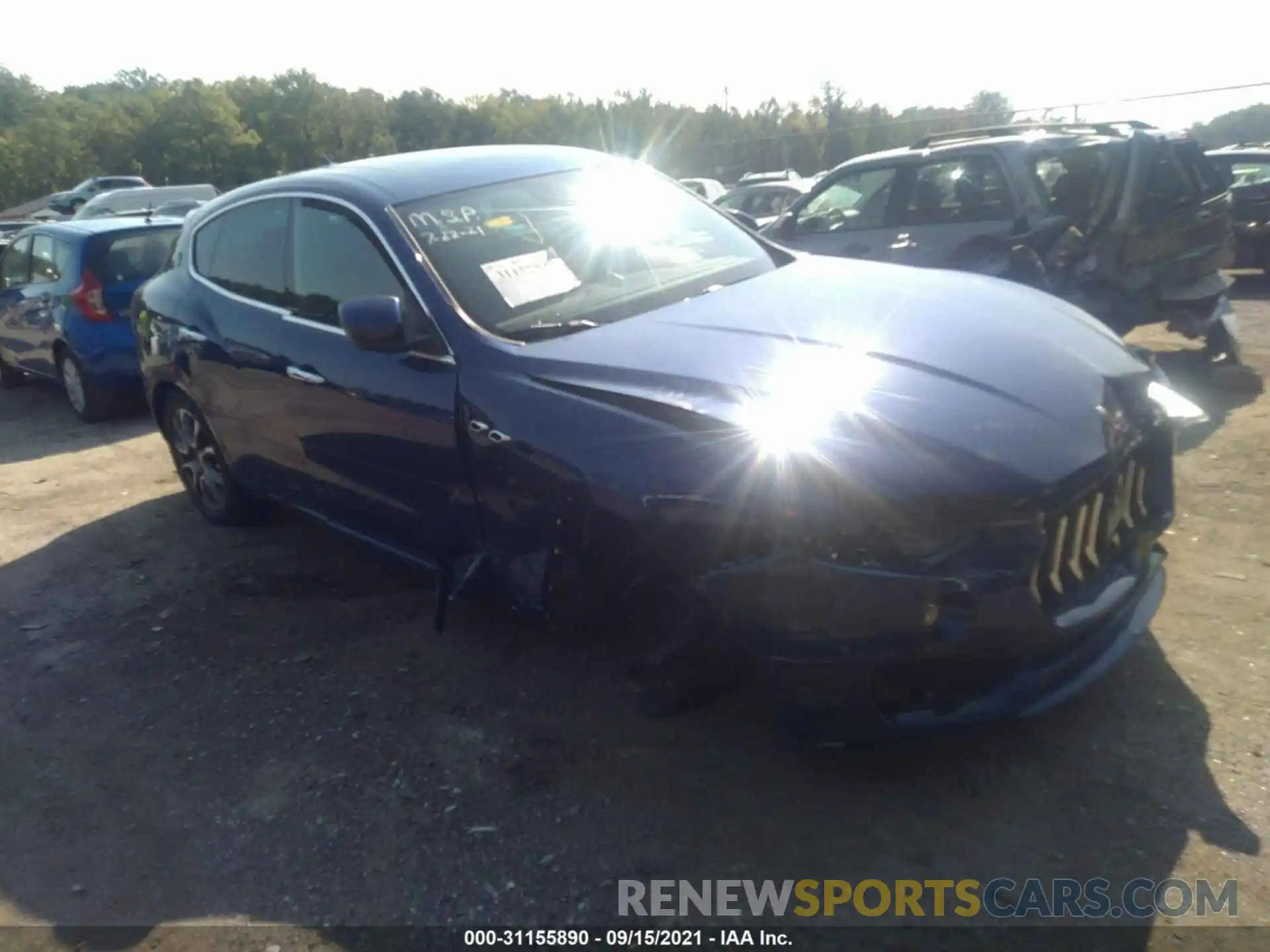 1 Photograph of a damaged car ZN661XUA6LX355140 MASERATI LEVANTE 2020