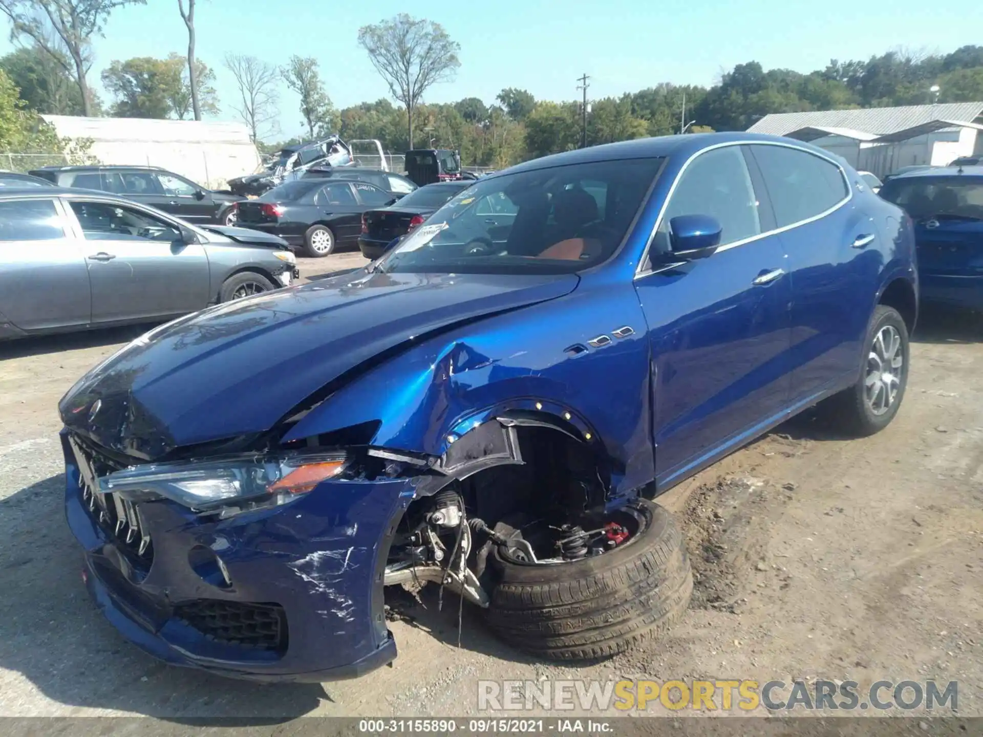 2 Photograph of a damaged car ZN661XUA6LX355140 MASERATI LEVANTE 2020