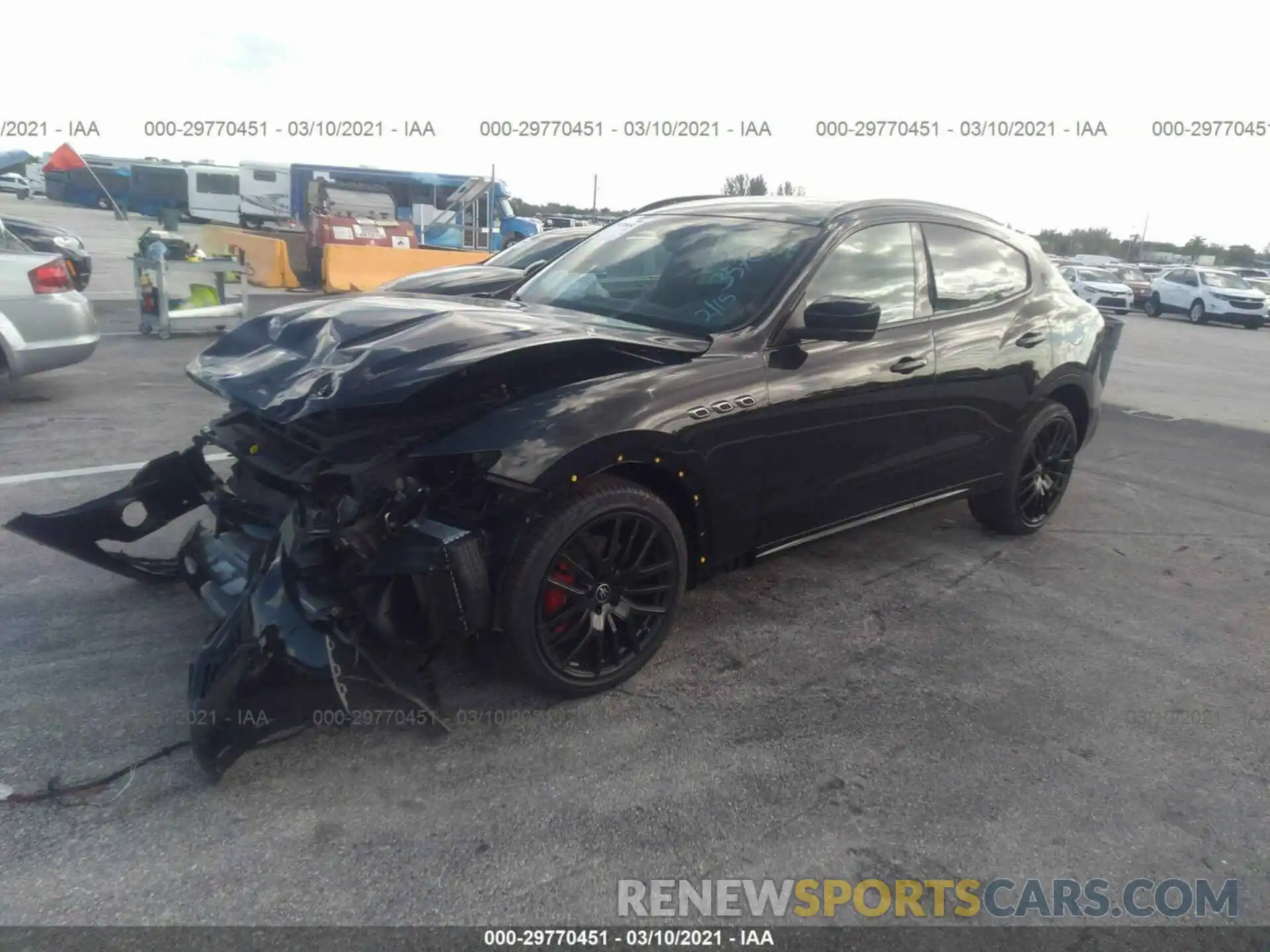 2 Photograph of a damaged car ZN661XUA3MX363570 MASERATI LEVANTE 2021