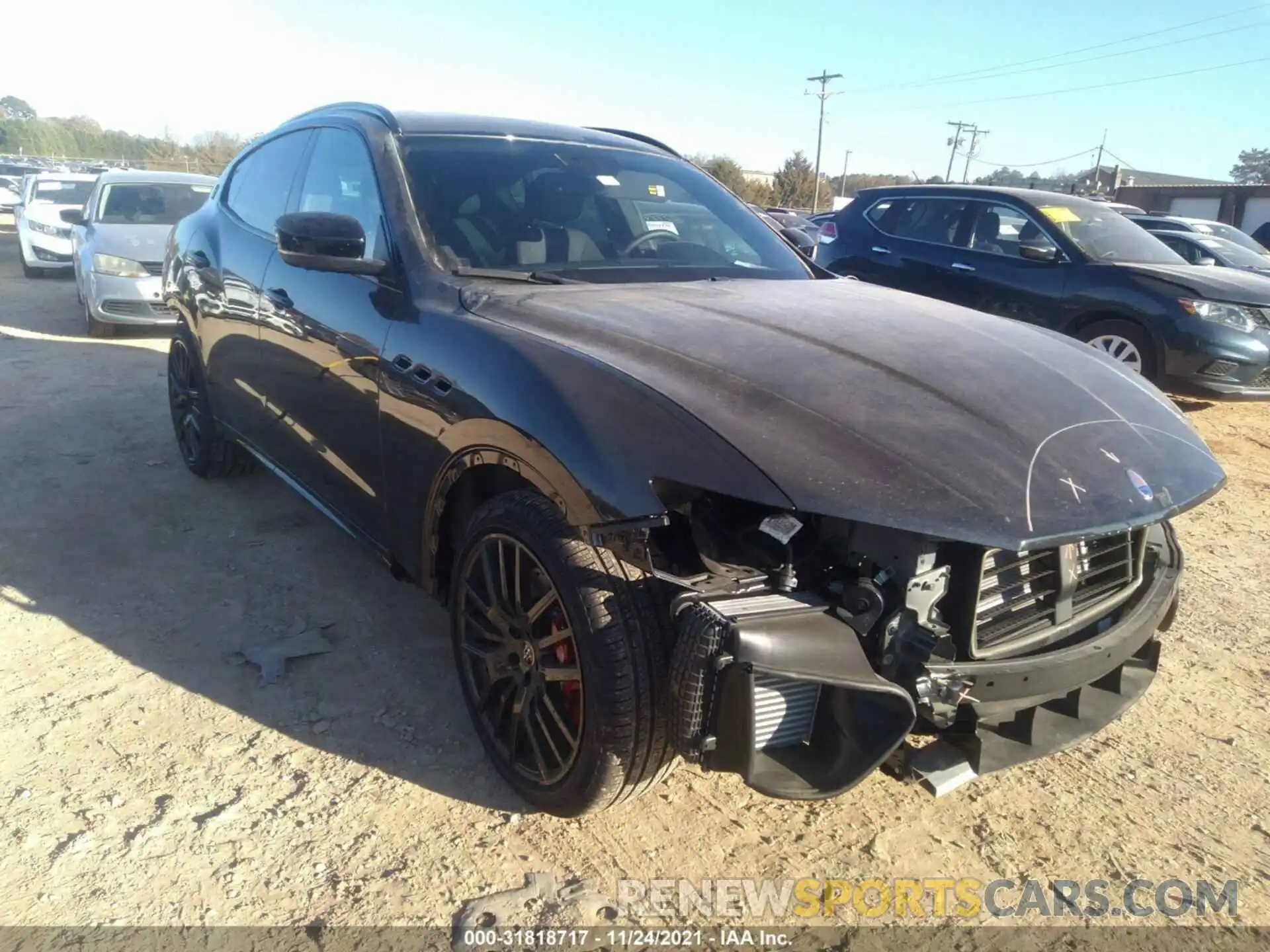 1 Photograph of a damaged car ZN661YUA8MX366129 MASERATI LEVANTE 2021