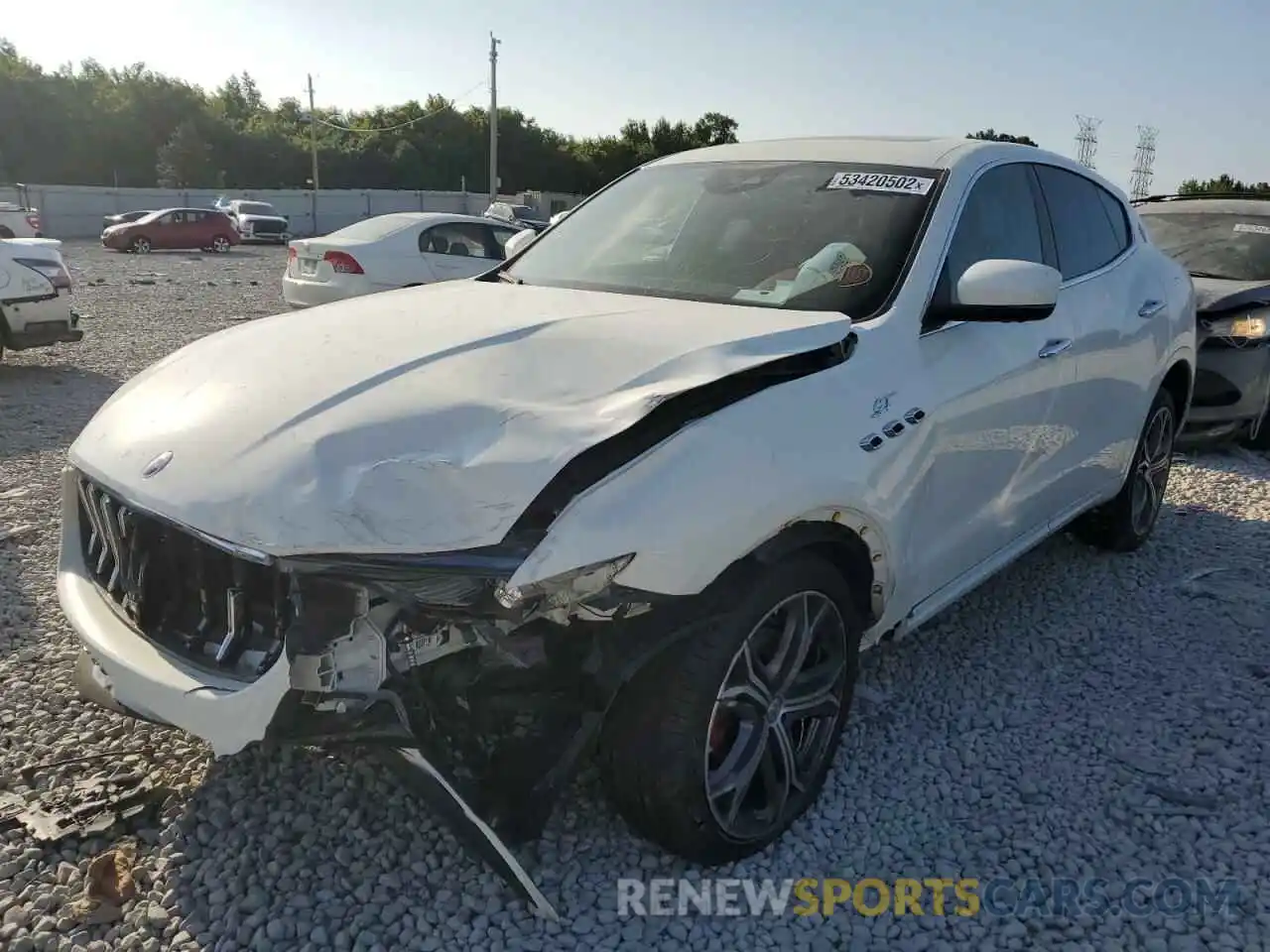 2 Photograph of a damaged car ZN661XUA7NX393205 MASERATI LEVANTE BA 2022