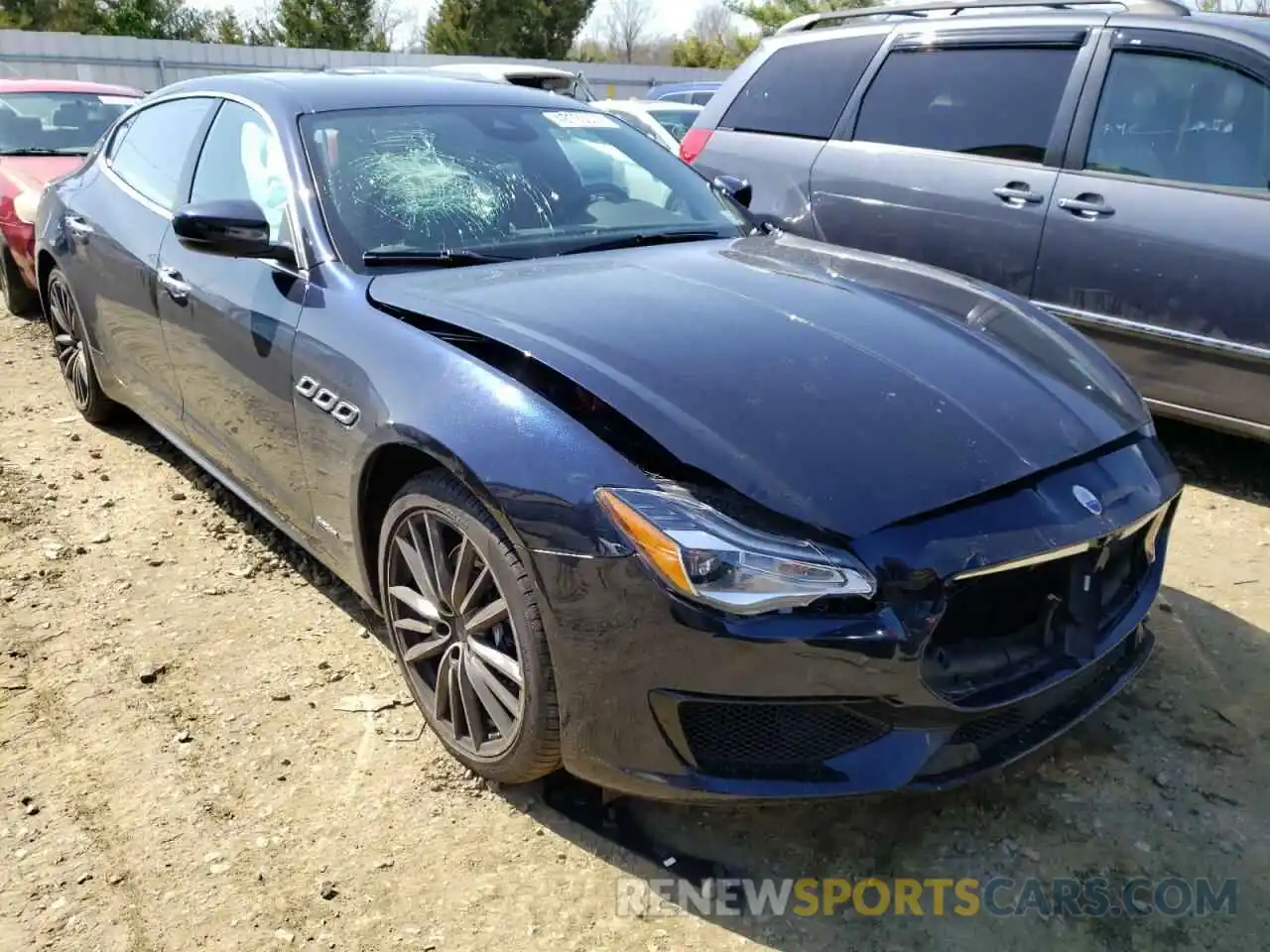 1 Photograph of a damaged car ZAM56YRS0K1328311 MASERATI QUATTROPOR 2019