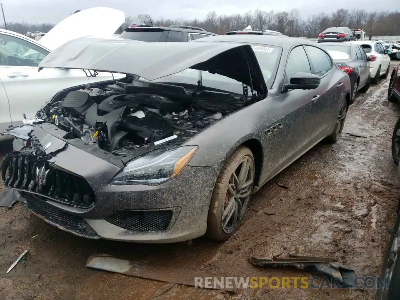 2 Photograph of a damaged car ZAM56YRSXM1375137 MASERATI QUATTROPOR 2021