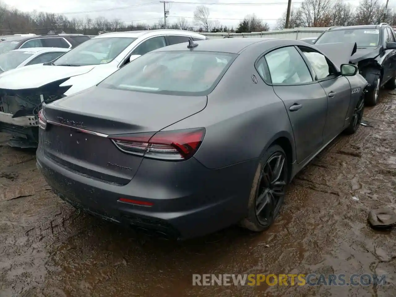 4 Photograph of a damaged car ZAM56YRSXM1375137 MASERATI QUATTROPOR 2021