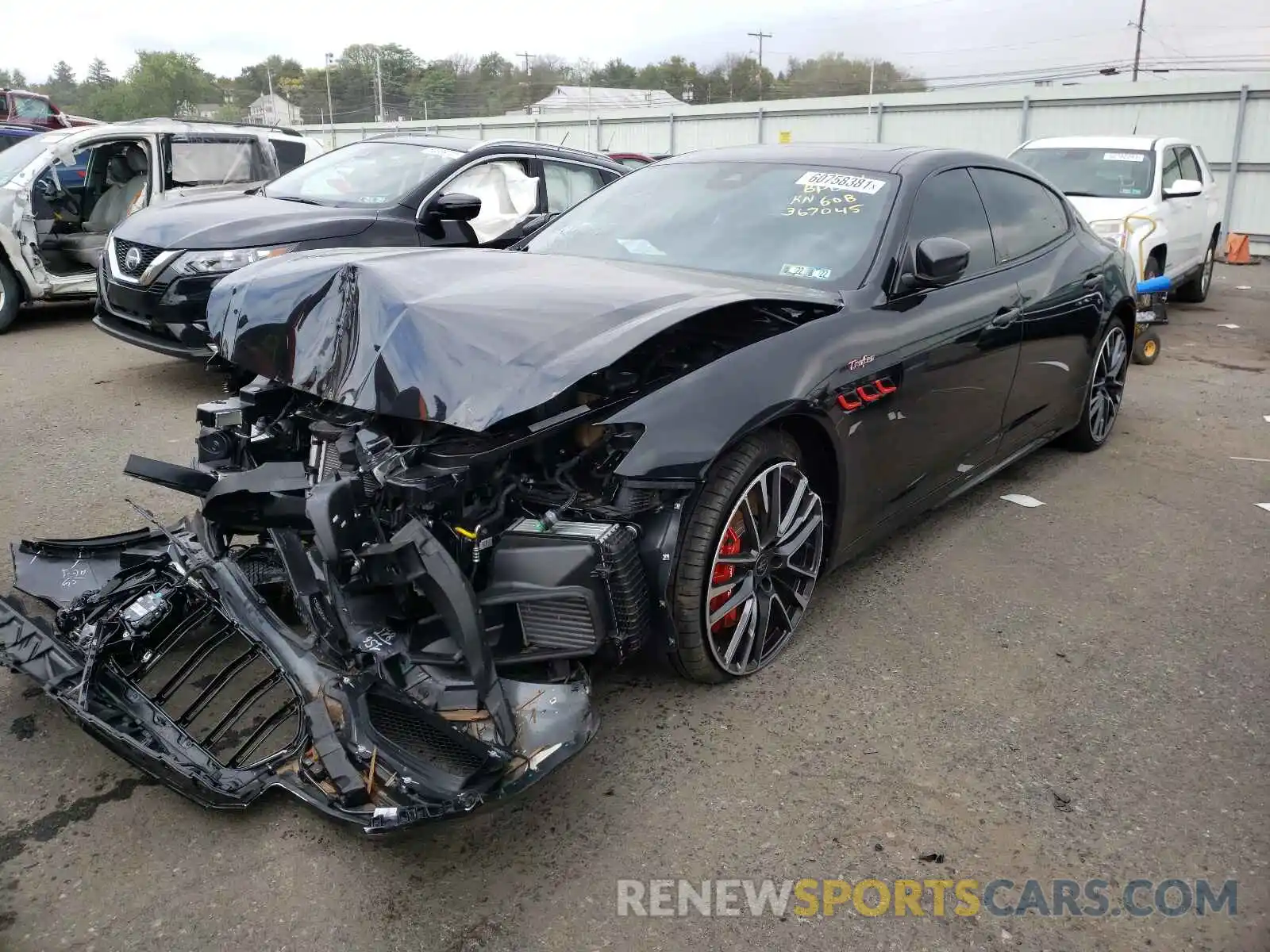 2 Photograph of a damaged car ZAM56ZPA9M1367045 MASERATI QUATTROPOR 2021