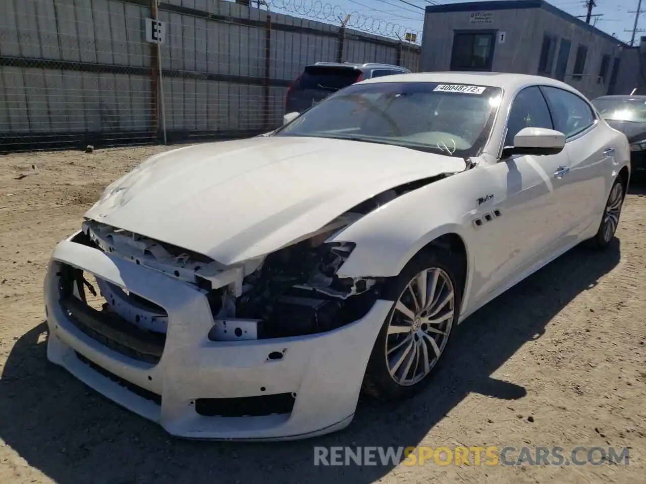 2 Photograph of a damaged car ZAM56YPM1N1388428 MASERATI QUATTROPOR 2022