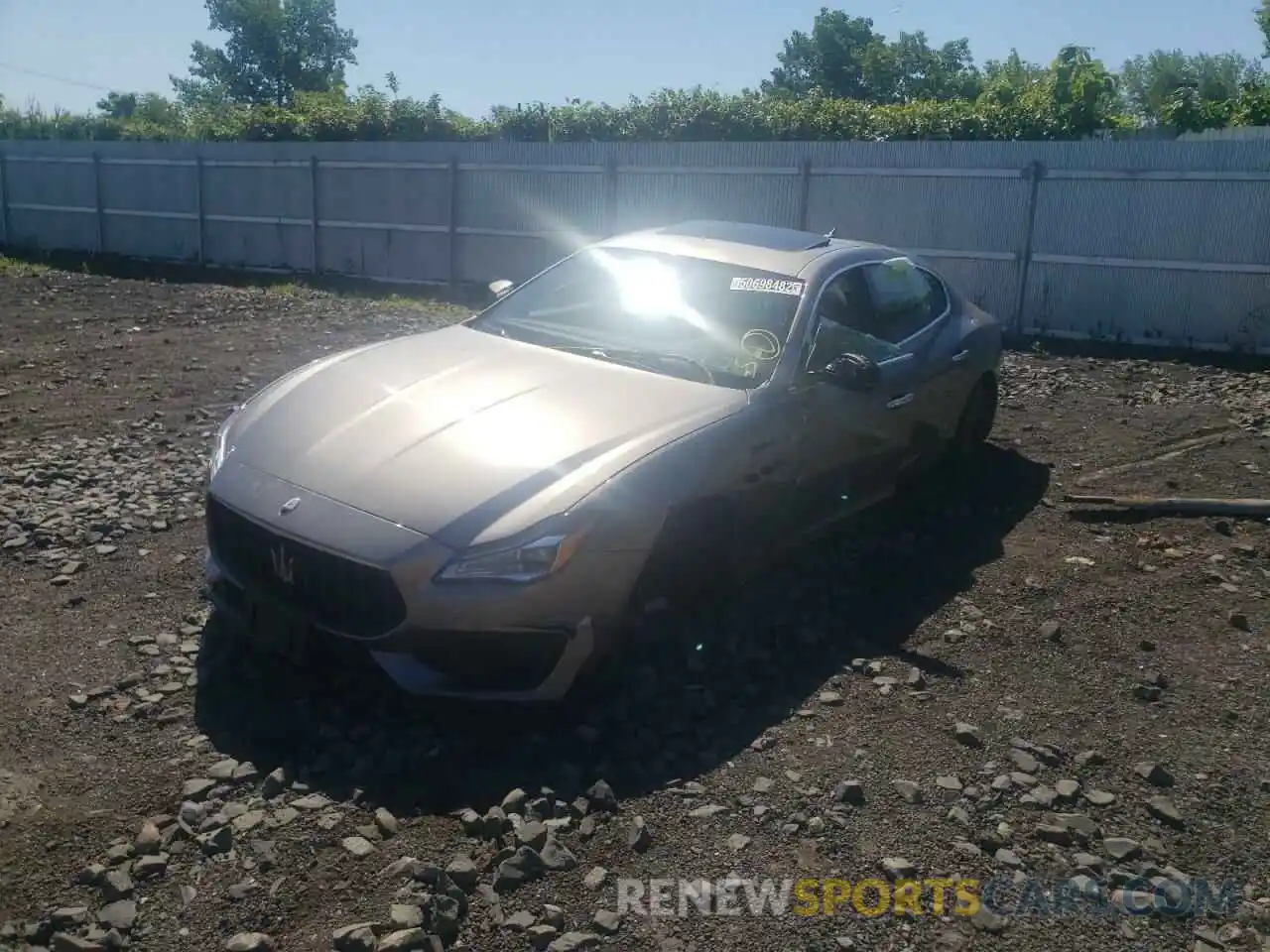 2 Photograph of a damaged car ZAM56YRM6N1388387 MASERATI QUATTROPOR 2022