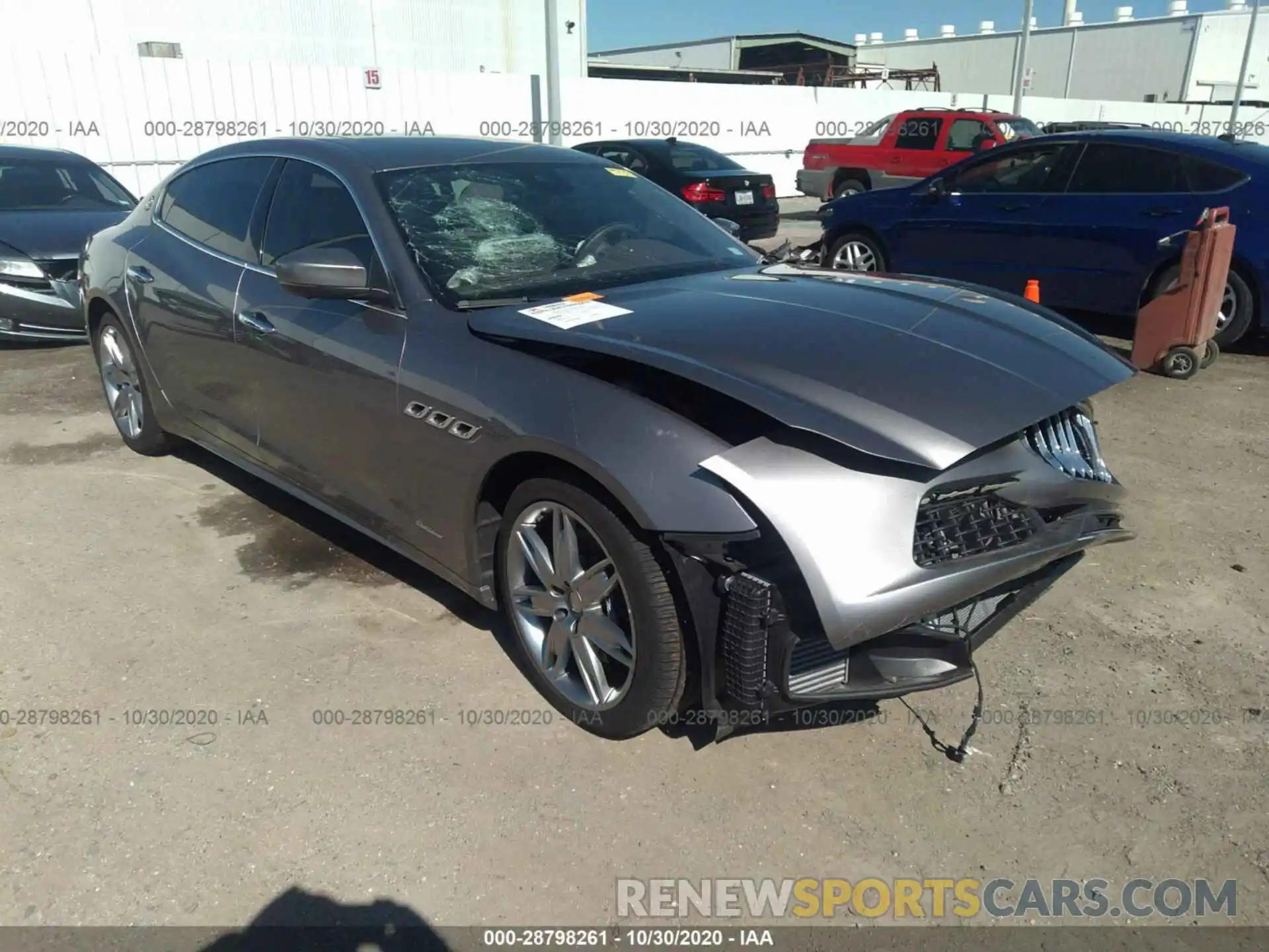 1 Photograph of a damaged car ZAM56YPLXL1350880 MASERATI QUATTROPORTE 2020