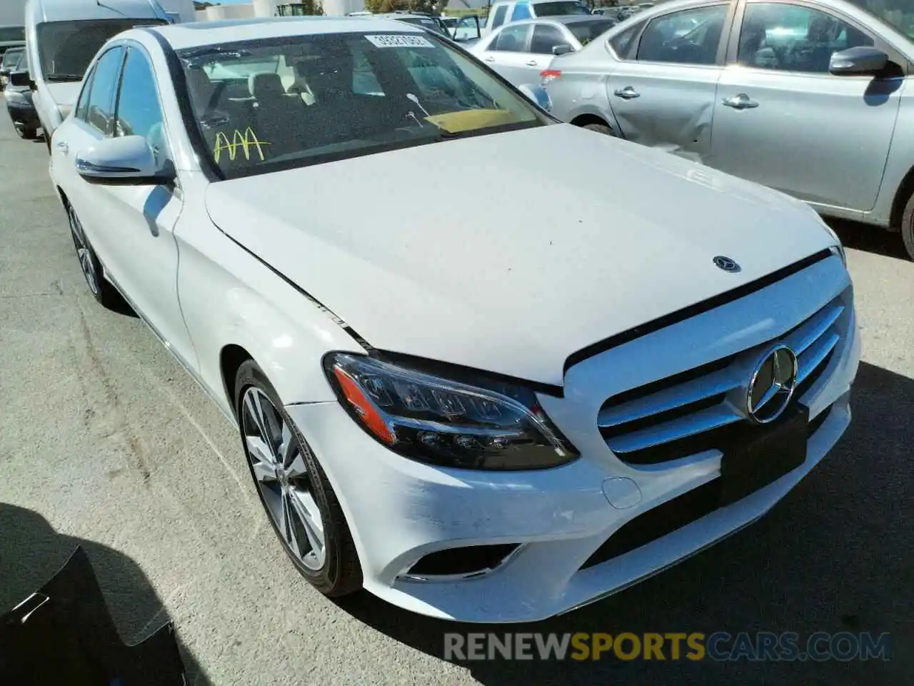 1 Photograph of a damaged car W1KWF8DB9MR612238 MERCEDES-BENZ 300-CLASS 2021