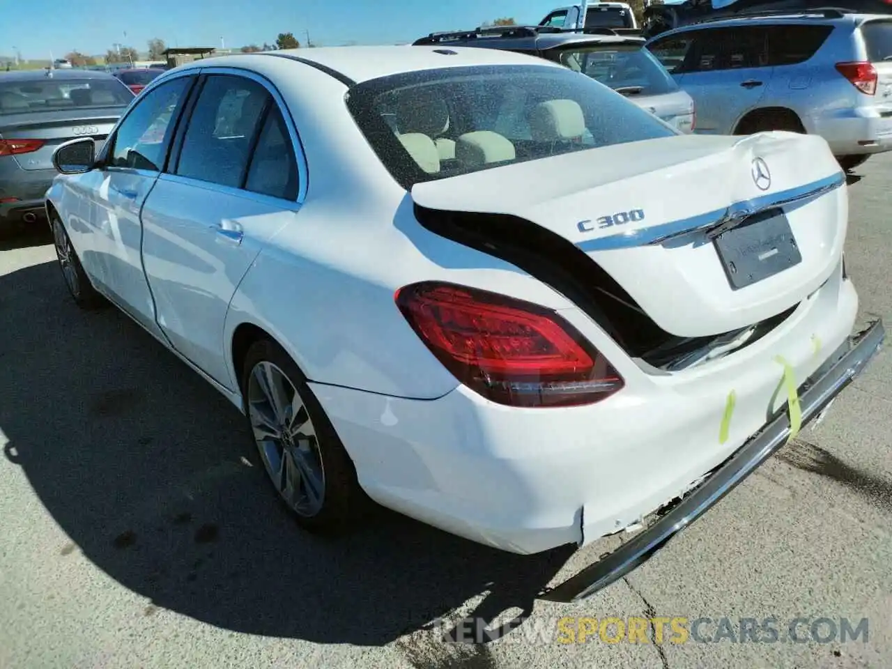 3 Photograph of a damaged car W1KWF8DB9MR612238 MERCEDES-BENZ 300-CLASS 2021