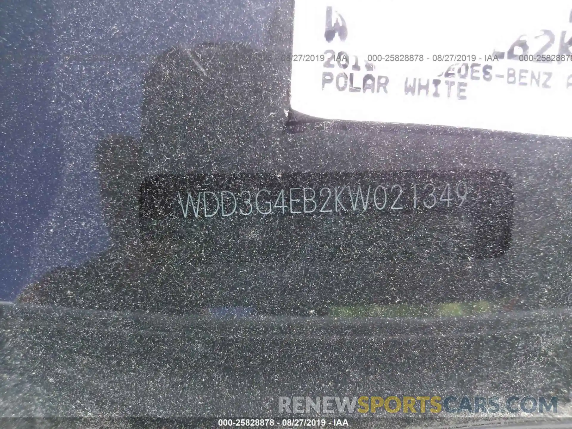 9 Photograph of a damaged car WDD3G4EB2KW021349 MERCEDES-BENZ A 2019
