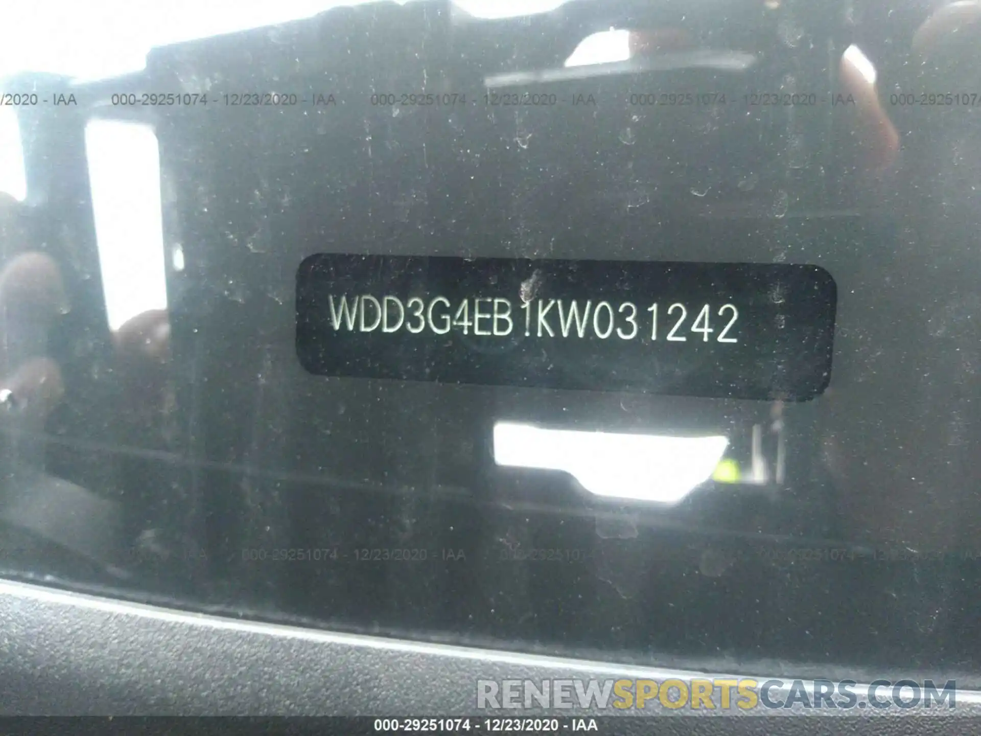 9 Фотография поврежденного автомобиля WDD3G4EB1KW031242 MERCEDES-BENZ A-CLASS 2019