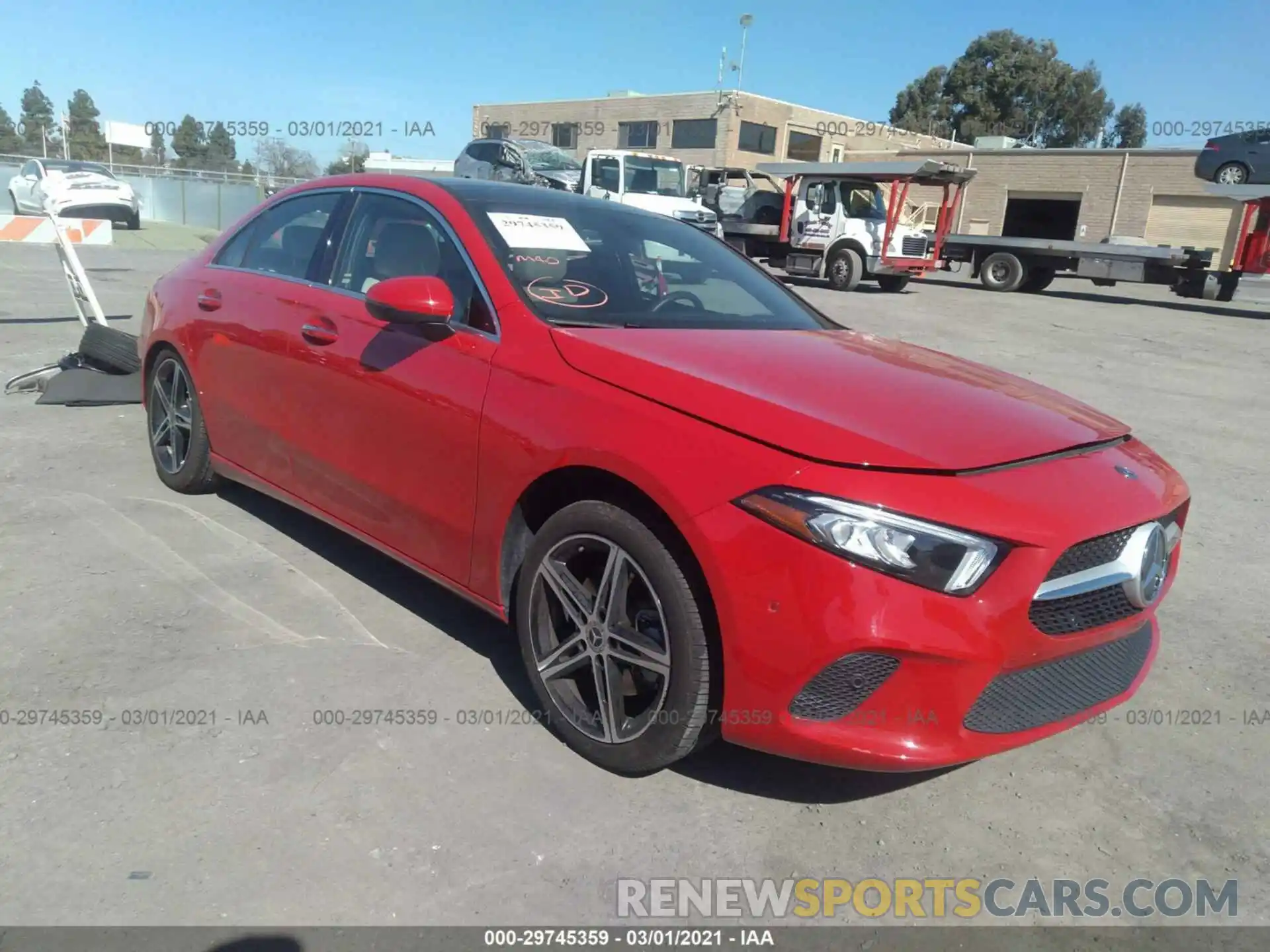 1 Photograph of a damaged car WDD3G4EB4KW022454 MERCEDES-BENZ A-CLASS 2019