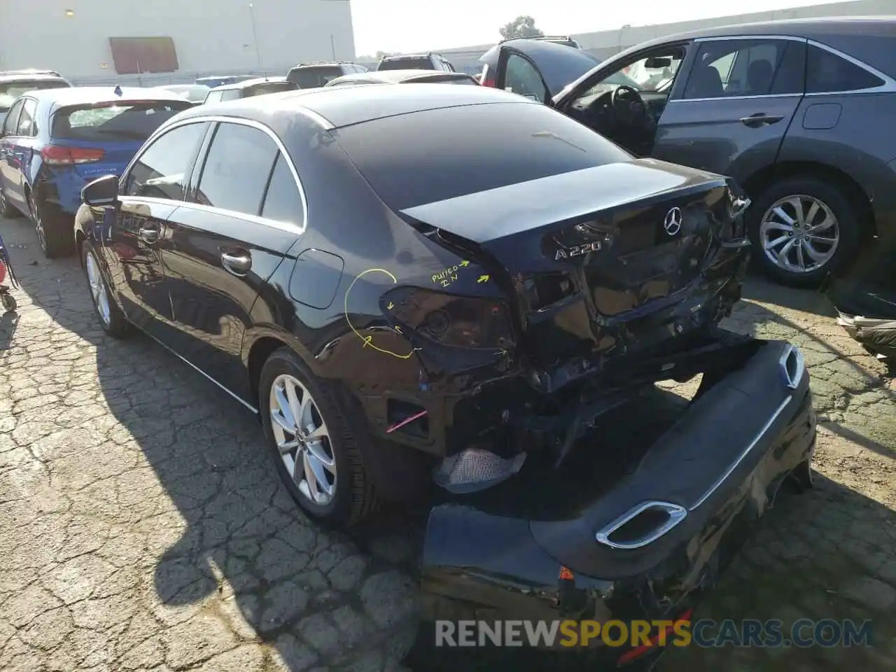 3 Photograph of a damaged car WDD3G4EB6KW024898 MERCEDES-BENZ A-CLASS 2019