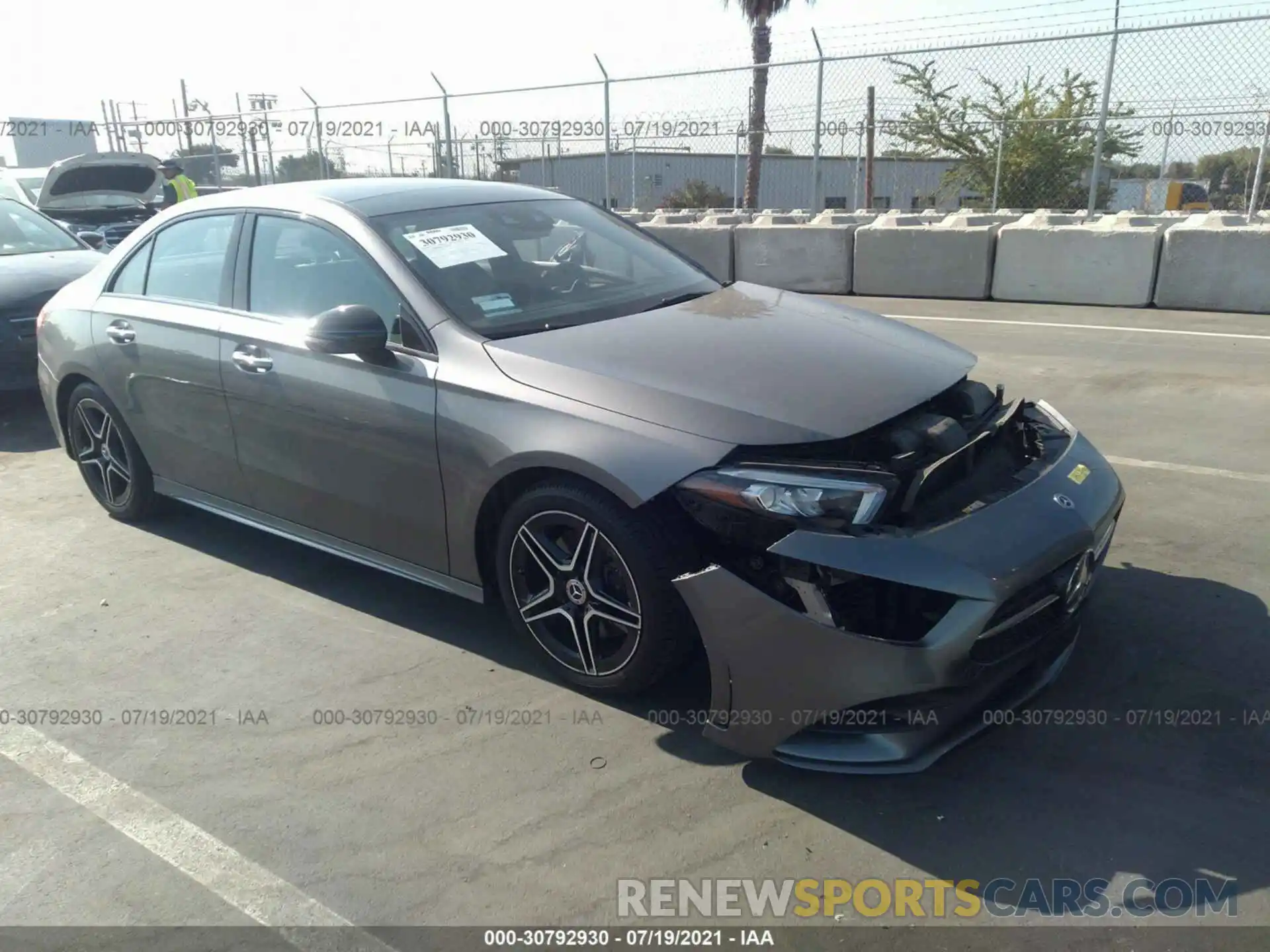 1 Photograph of a damaged car WDD3G4EB7KW001243 MERCEDES-BENZ A-CLASS 2019