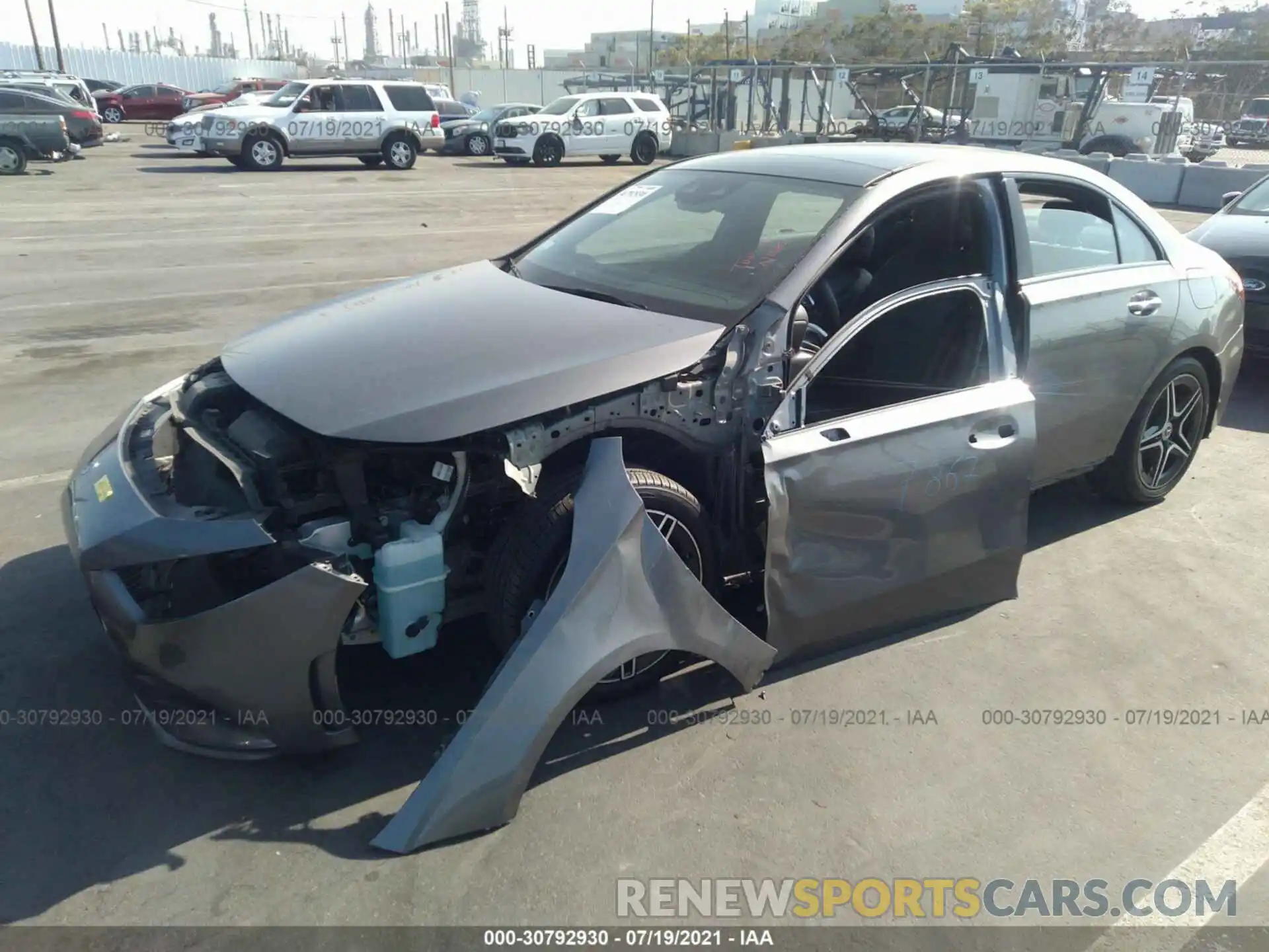 2 Photograph of a damaged car WDD3G4EB7KW001243 MERCEDES-BENZ A-CLASS 2019