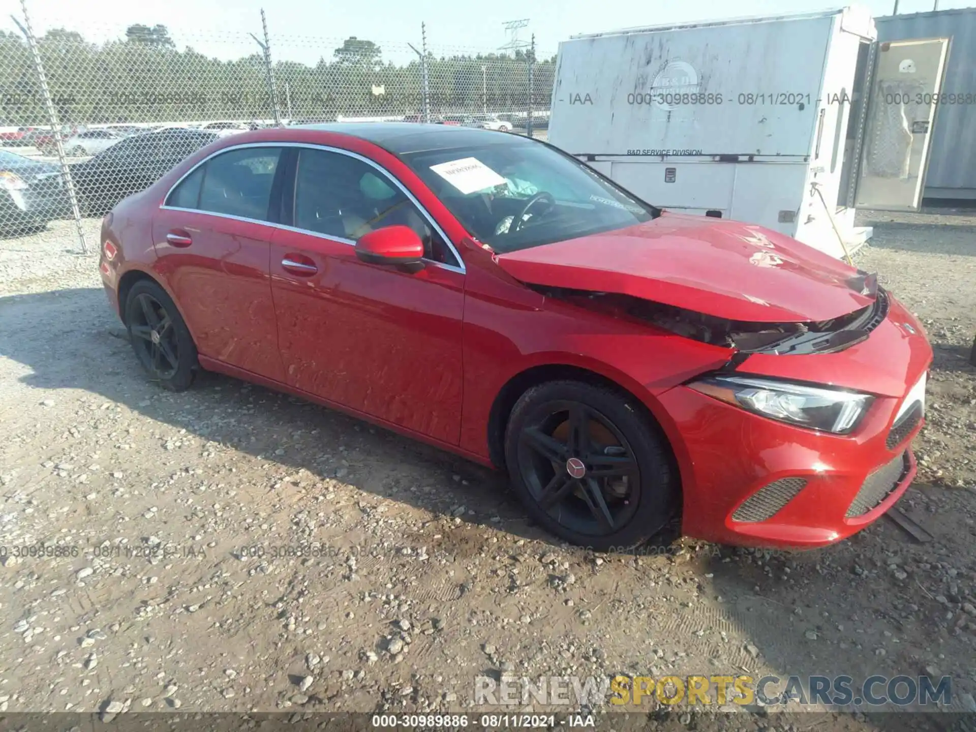 1 Photograph of a damaged car WDD3G4EB8KW031996 MERCEDES-BENZ A-CLASS 2019