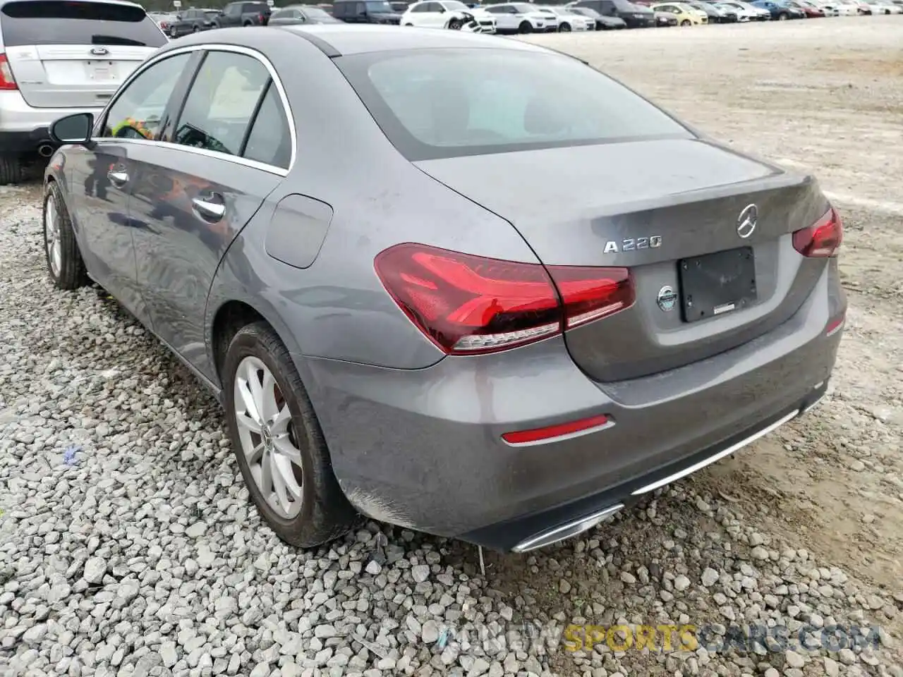 3 Photograph of a damaged car WDD3G4EB9KW026645 MERCEDES-BENZ A-CLASS 2019