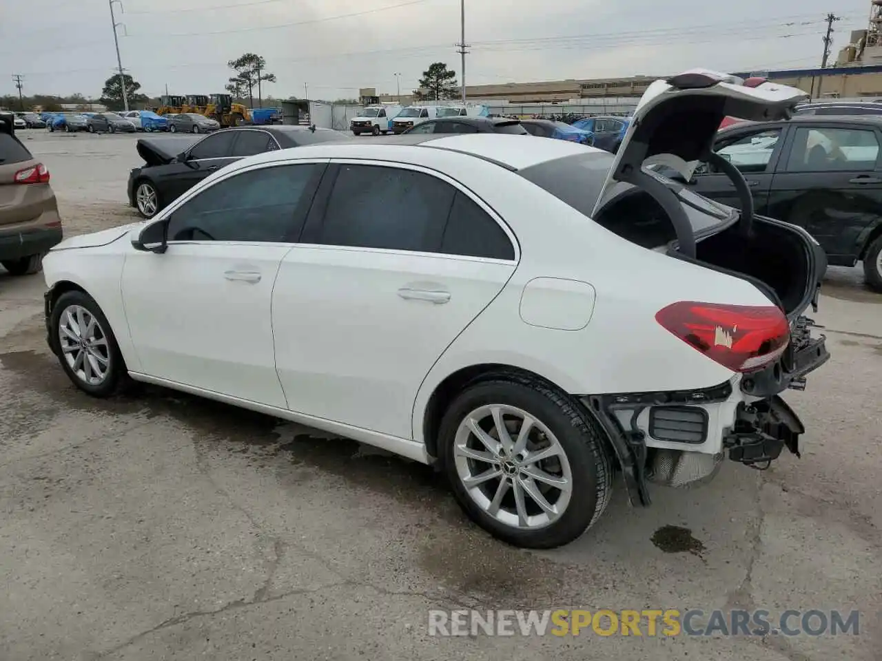 2 Photograph of a damaged car WDD3G4EB9KW034325 MERCEDES-BENZ A-CLASS 2019