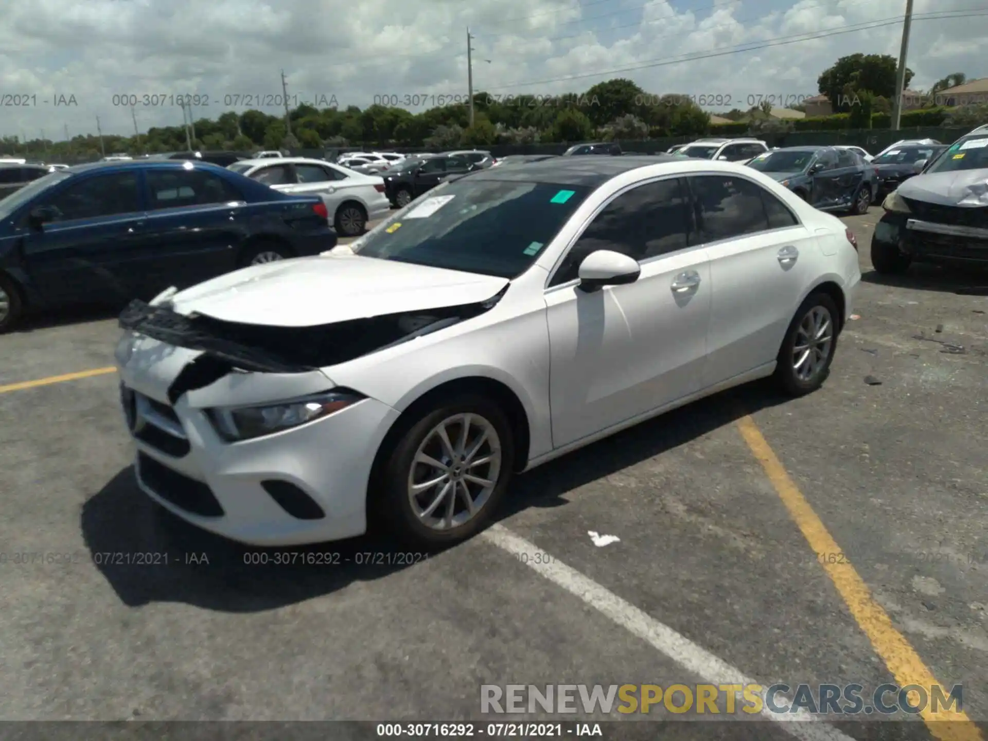 2 Photograph of a damaged car WDD3G4EBXKW003049 MERCEDES-BENZ A-CLASS 2019