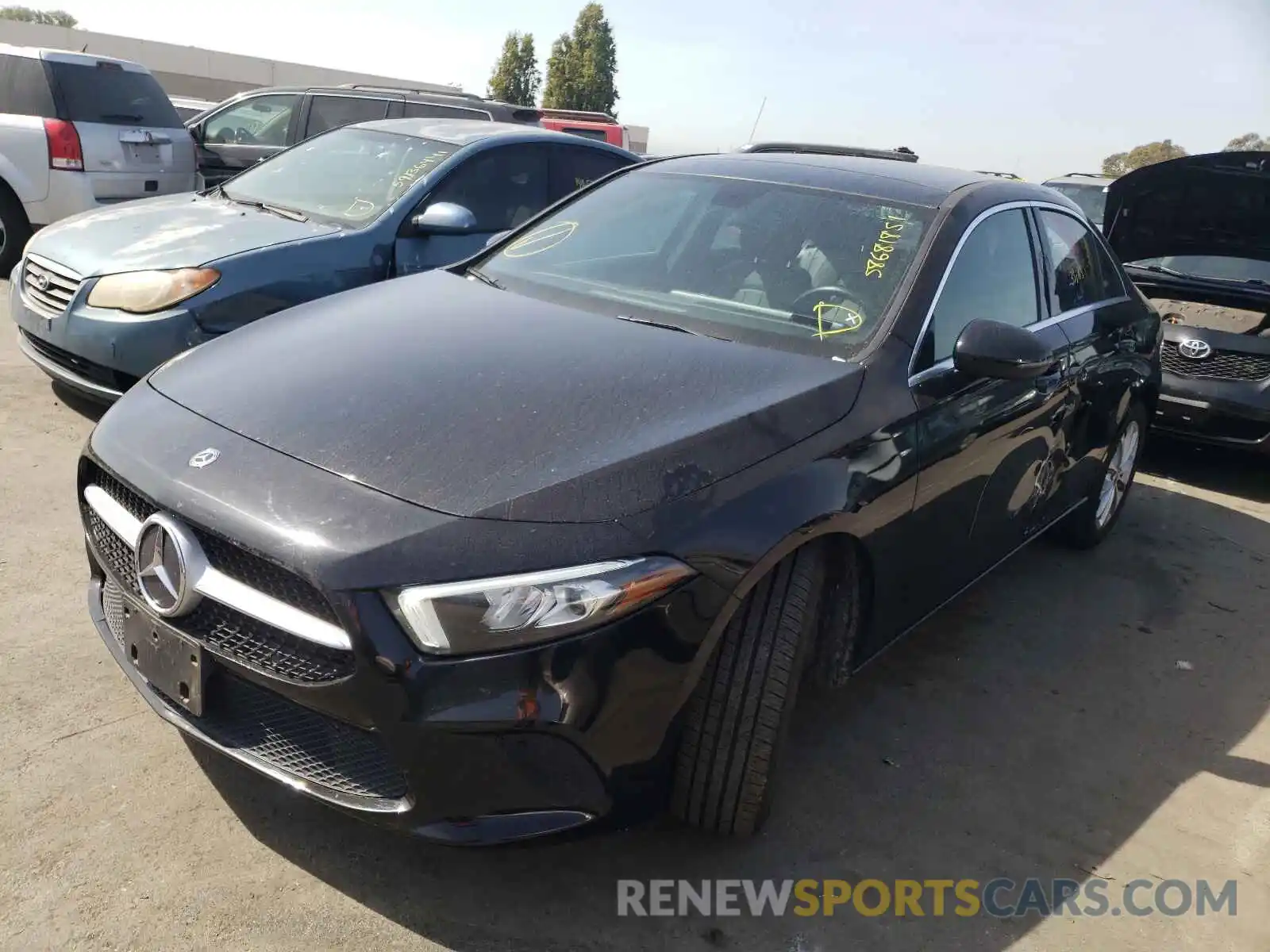 2 Photograph of a damaged car WDD3G4EBXKW018215 MERCEDES-BENZ A-CLASS 2019