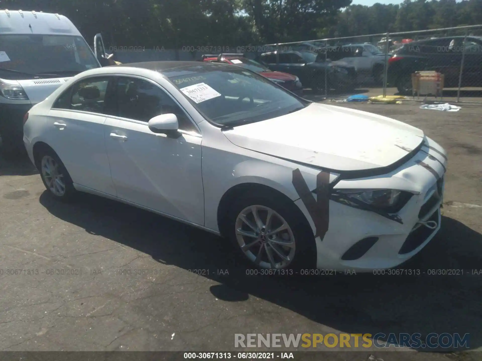 1 Photograph of a damaged car WDD3G4EBXKW023849 MERCEDES-BENZ A-CLASS 2019