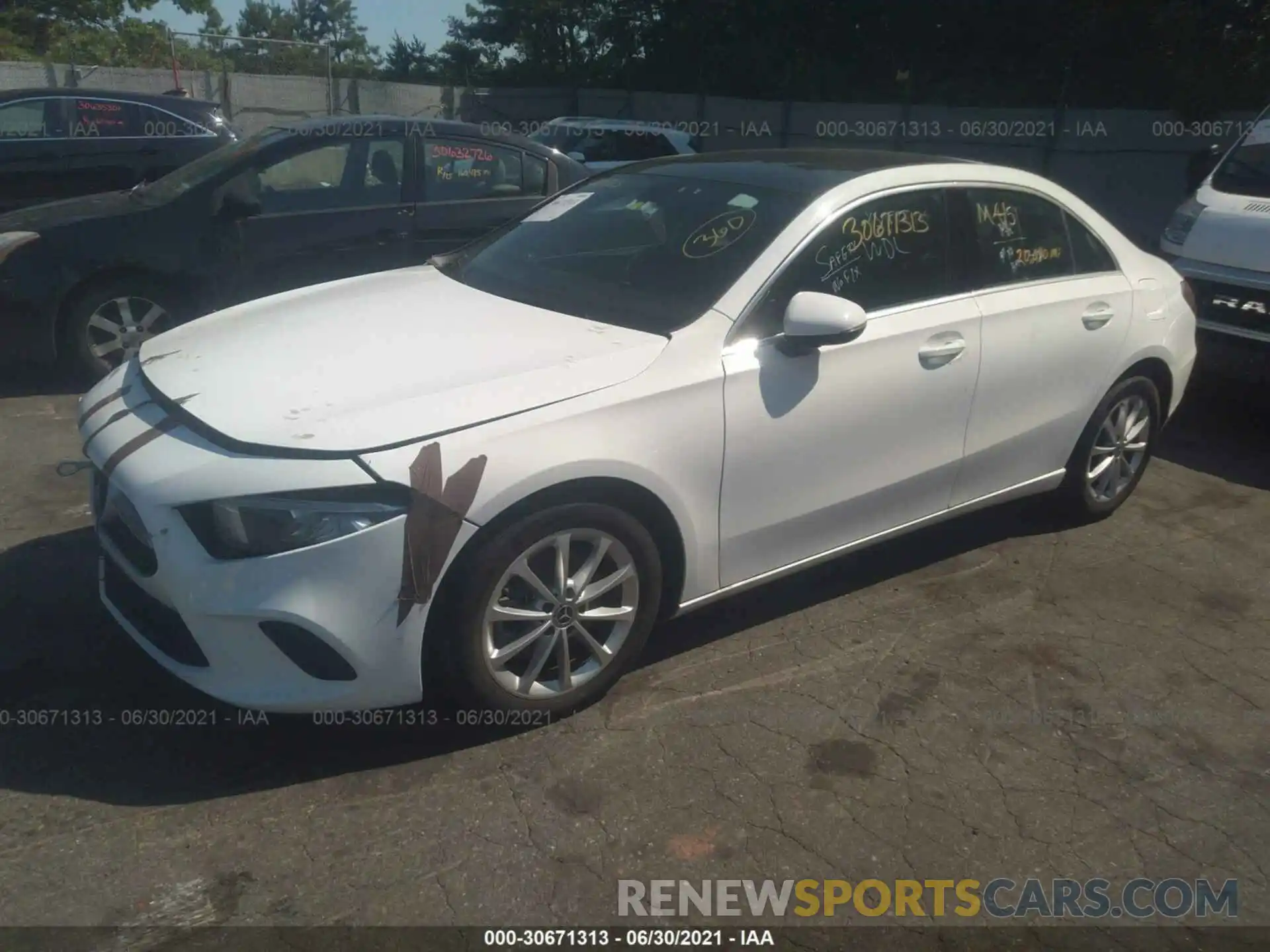 2 Photograph of a damaged car WDD3G4EBXKW023849 MERCEDES-BENZ A-CLASS 2019