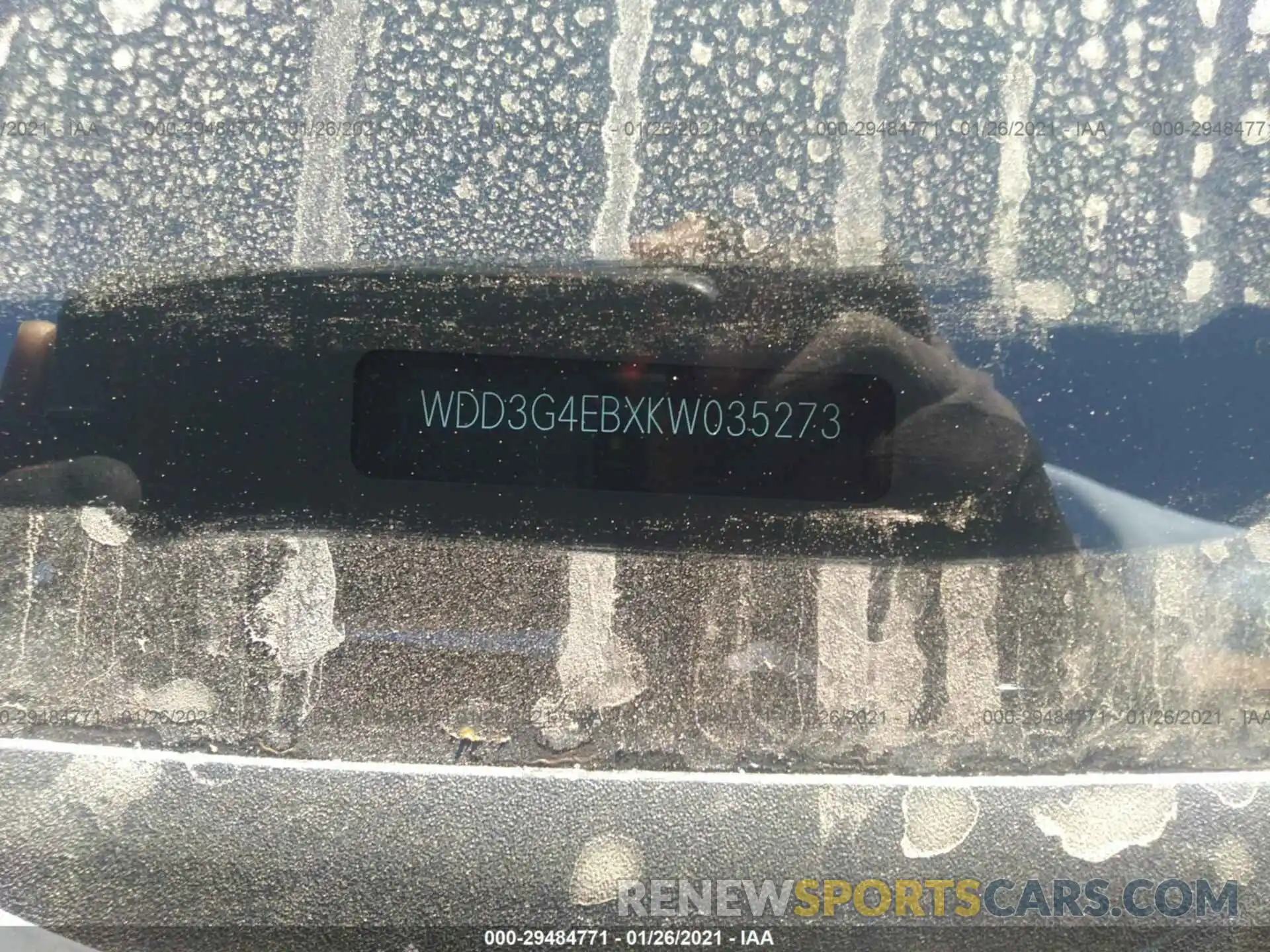 9 Photograph of a damaged car WDD3G4EBXKW035273 MERCEDES-BENZ A-CLASS 2019
