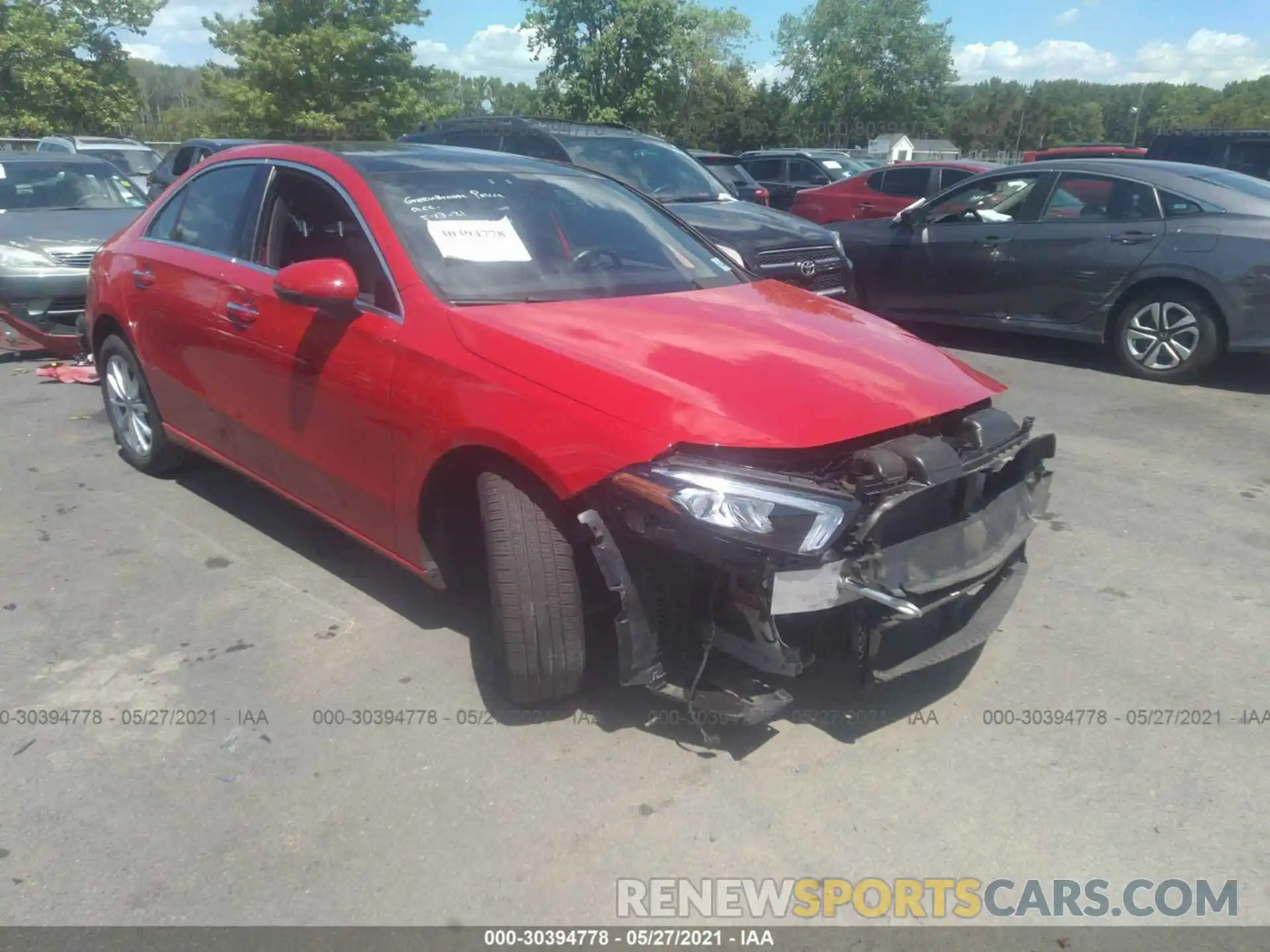 1 Photograph of a damaged car WDD3G4FB0KW024877 MERCEDES-BENZ A-CLASS 2019