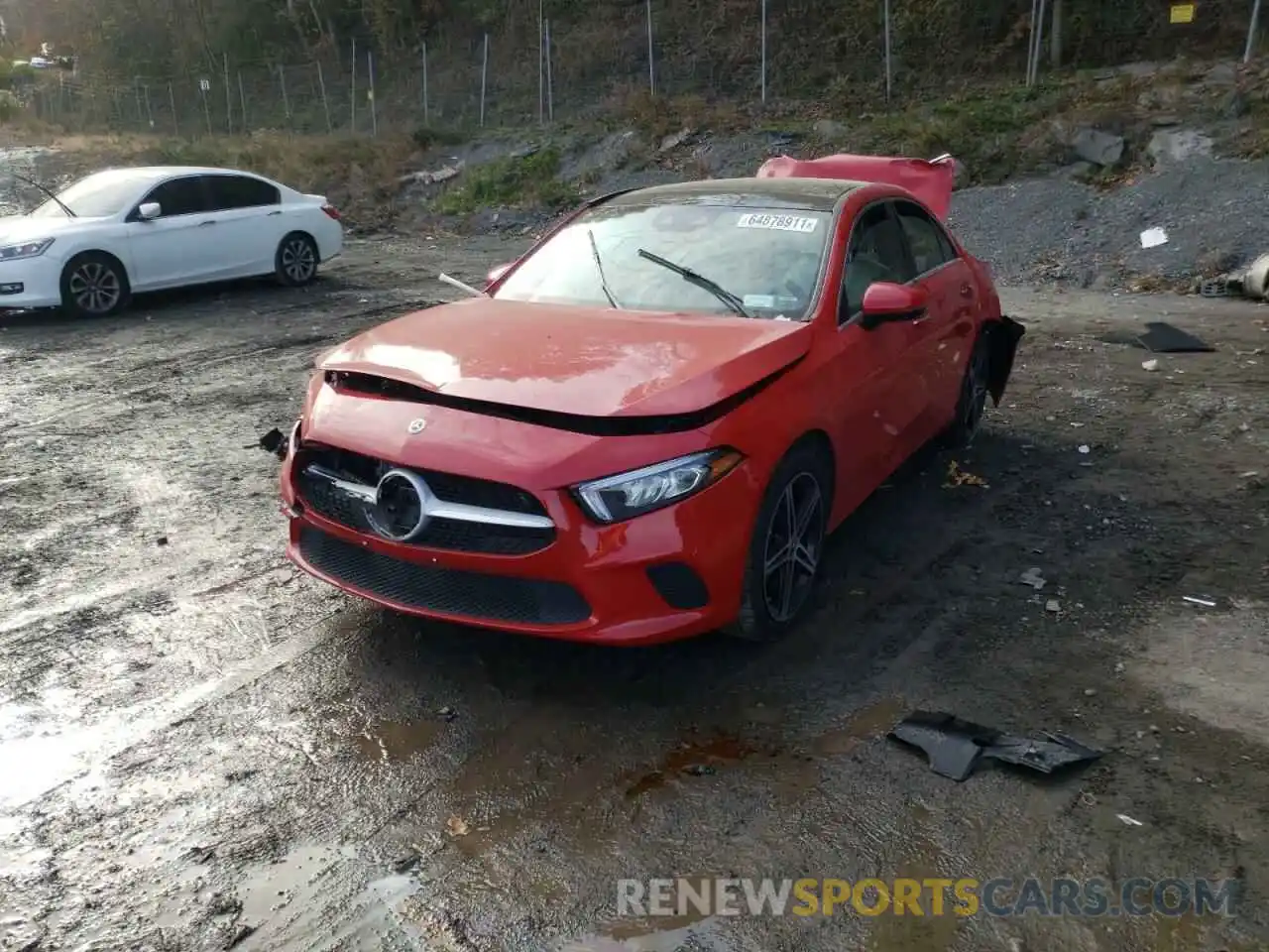 2 Photograph of a damaged car WDD3G4FB3KW015171 MERCEDES-BENZ A-CLASS 2019